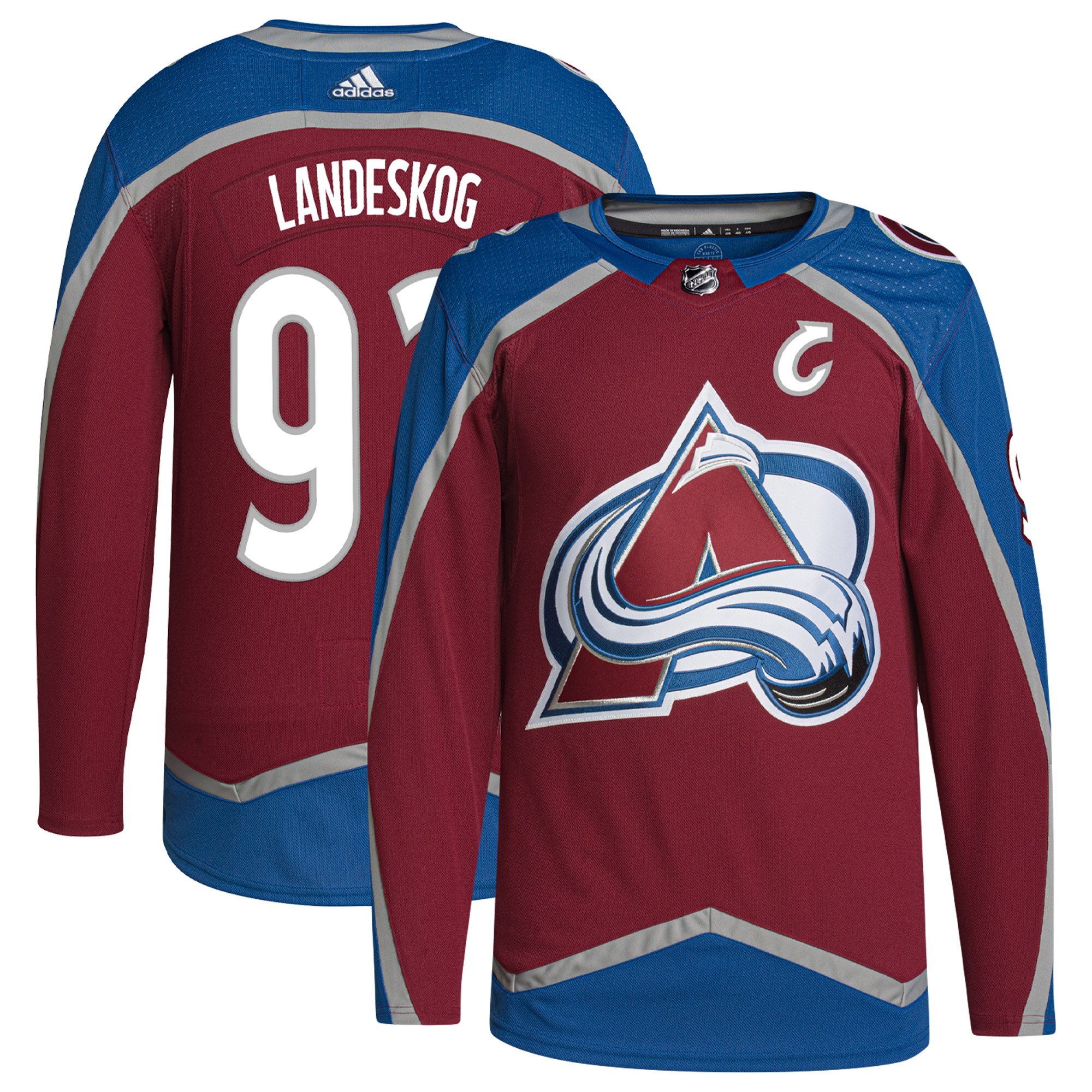 Gabriel Landeskog Colorado Avalanche adidas  Primegreen Authentic Player Jersey - Burgundy