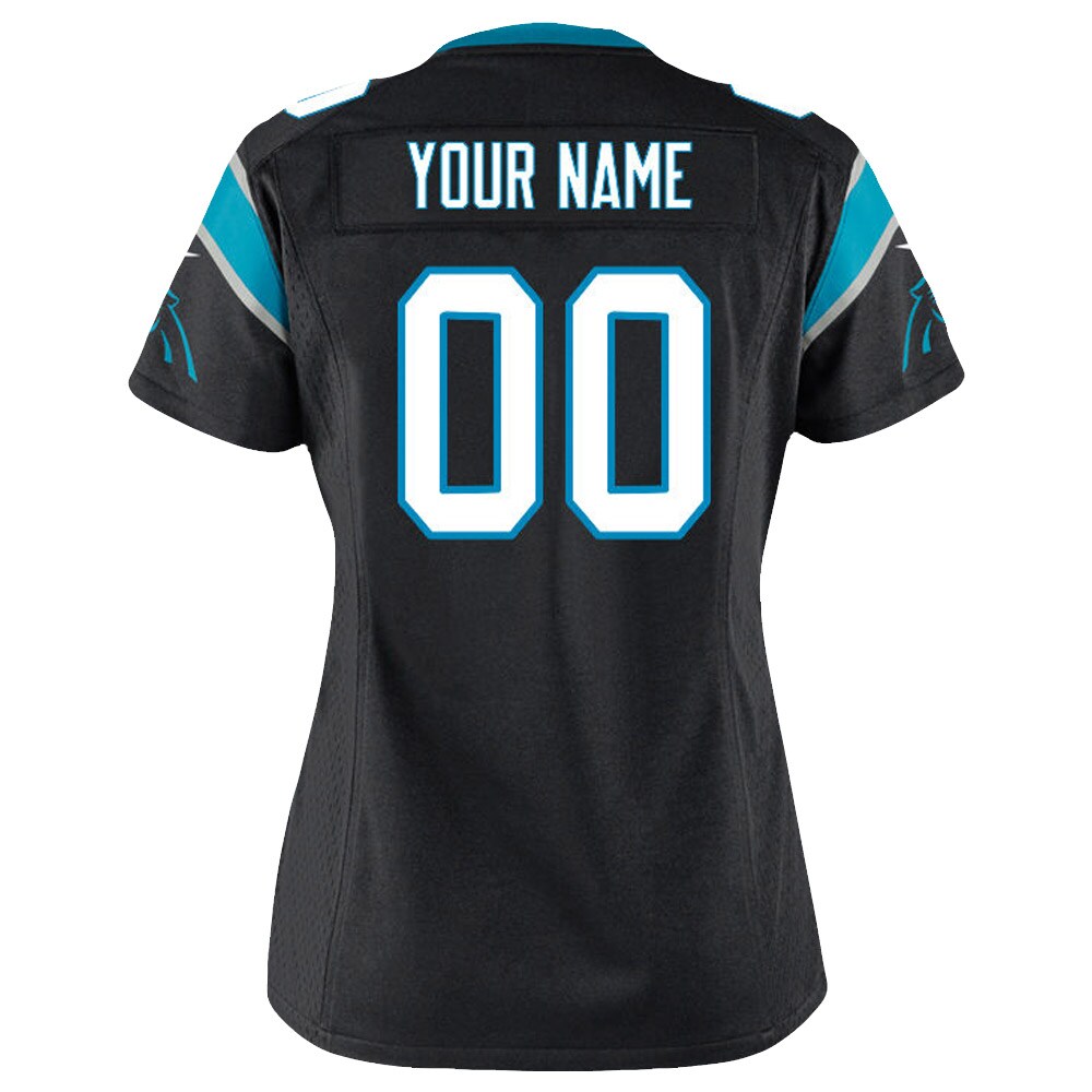 Carolina Panthers  Women's Customized Game Jersey - Black