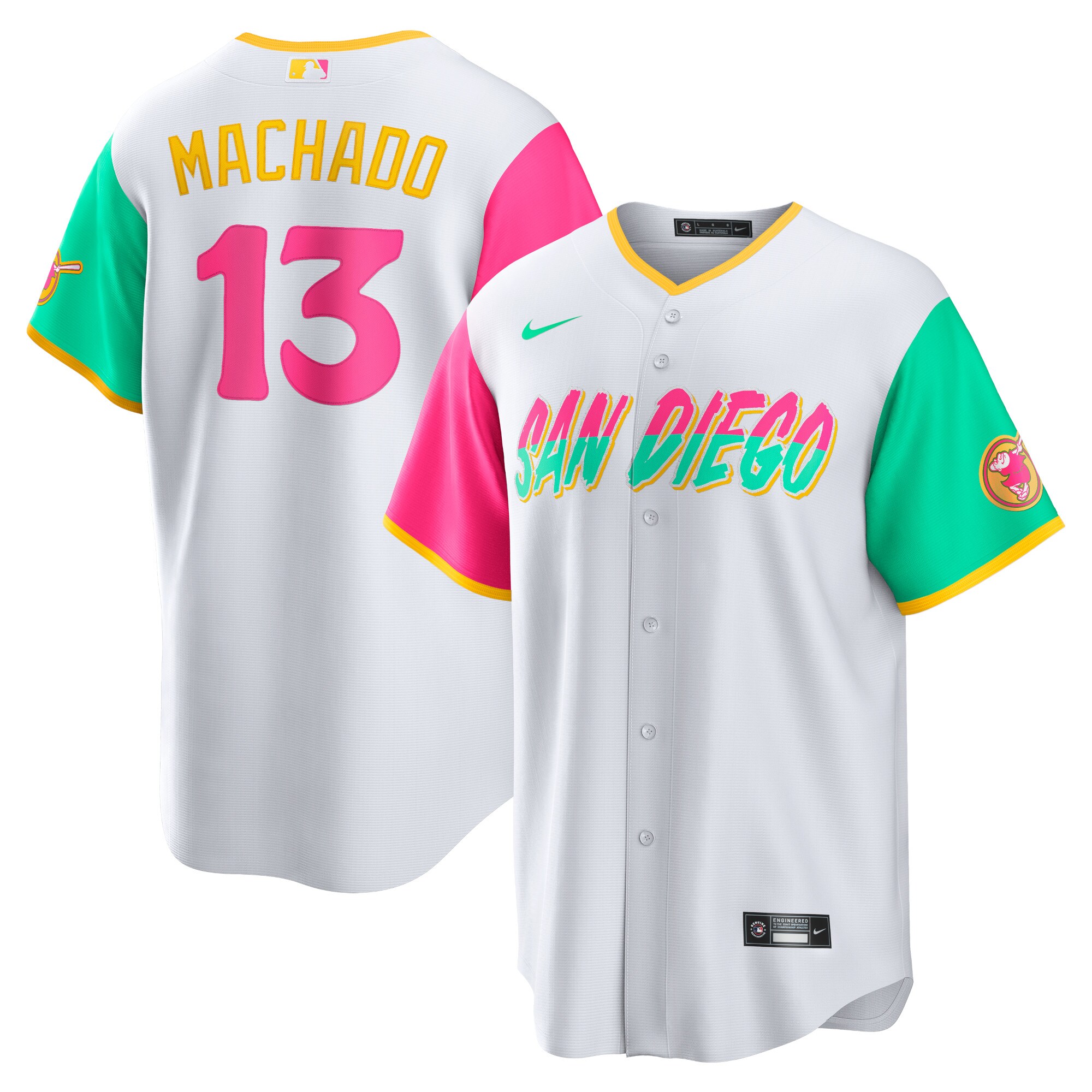 Manny Machado San Diego Padres  City Connect Replica Player Jersey - White