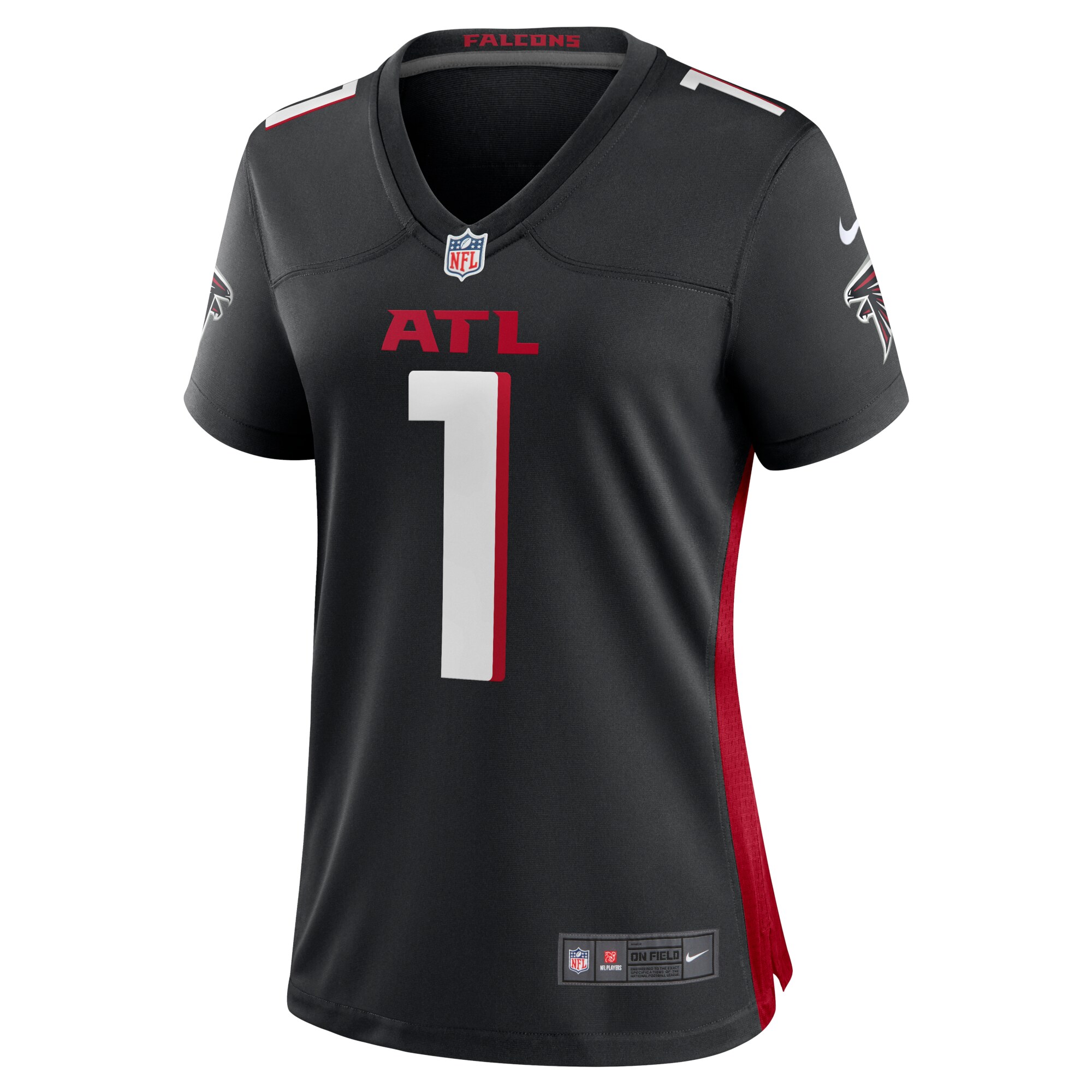 Dirty Birds Atlanta Falcons  Women's Game Jersey - Black