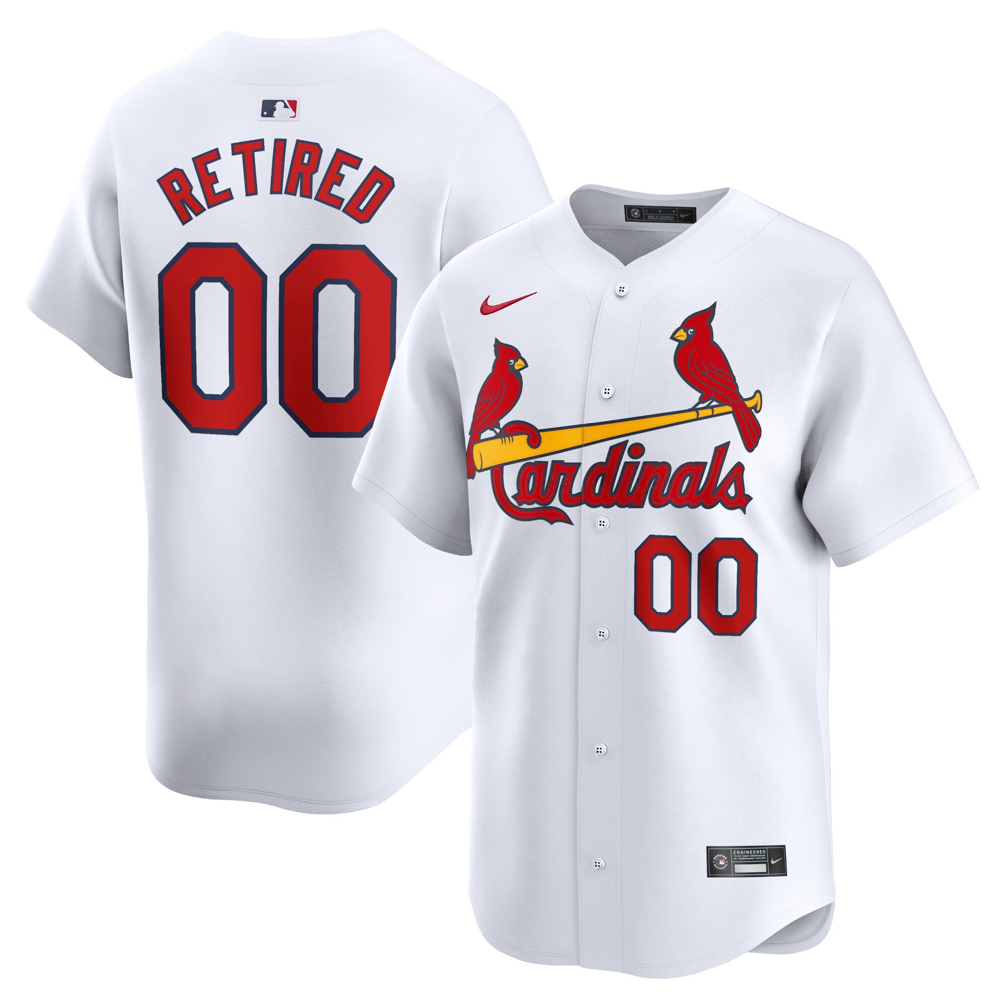 St. Louis Cardinals  Home Limited Pick-A-Player Retired Roster Jersey - White