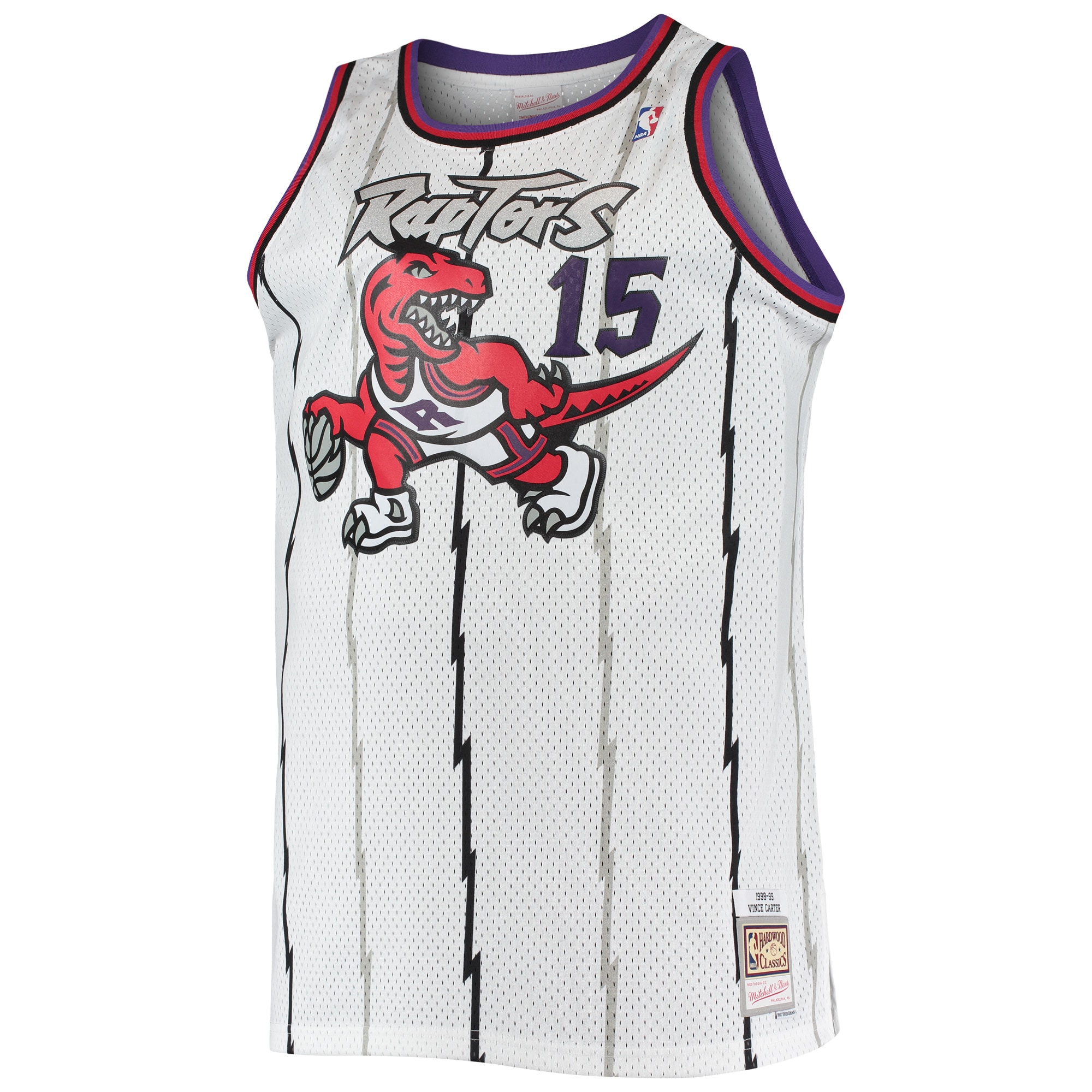 Vince Carter Toronto Raptors Mitchell & Ness 1998\/99 Big & Tall Hardwood Classics Swingman Jersey - White