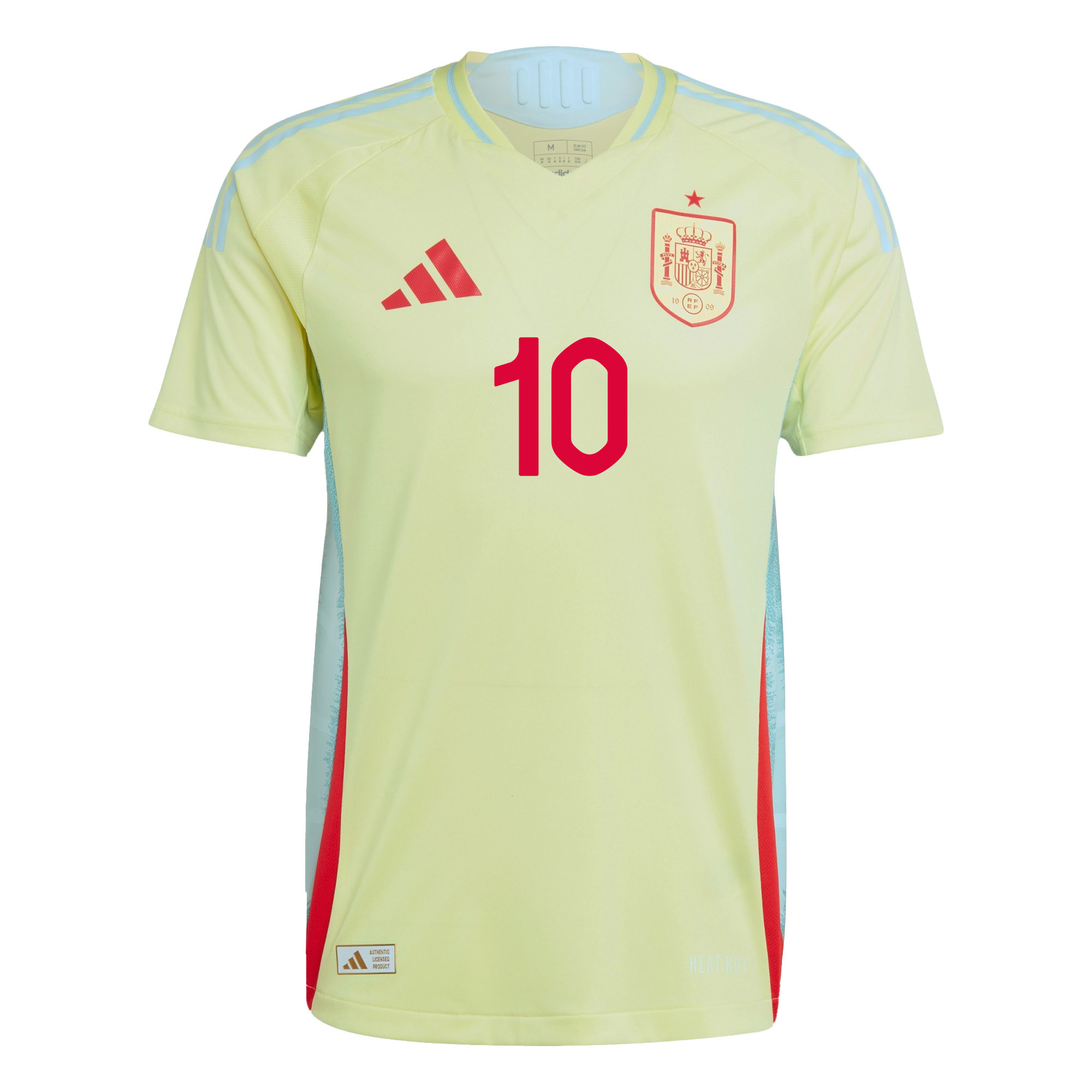 Yeremy Pino 10 Spain National Team 2024 Away Men Jersey - Yellow