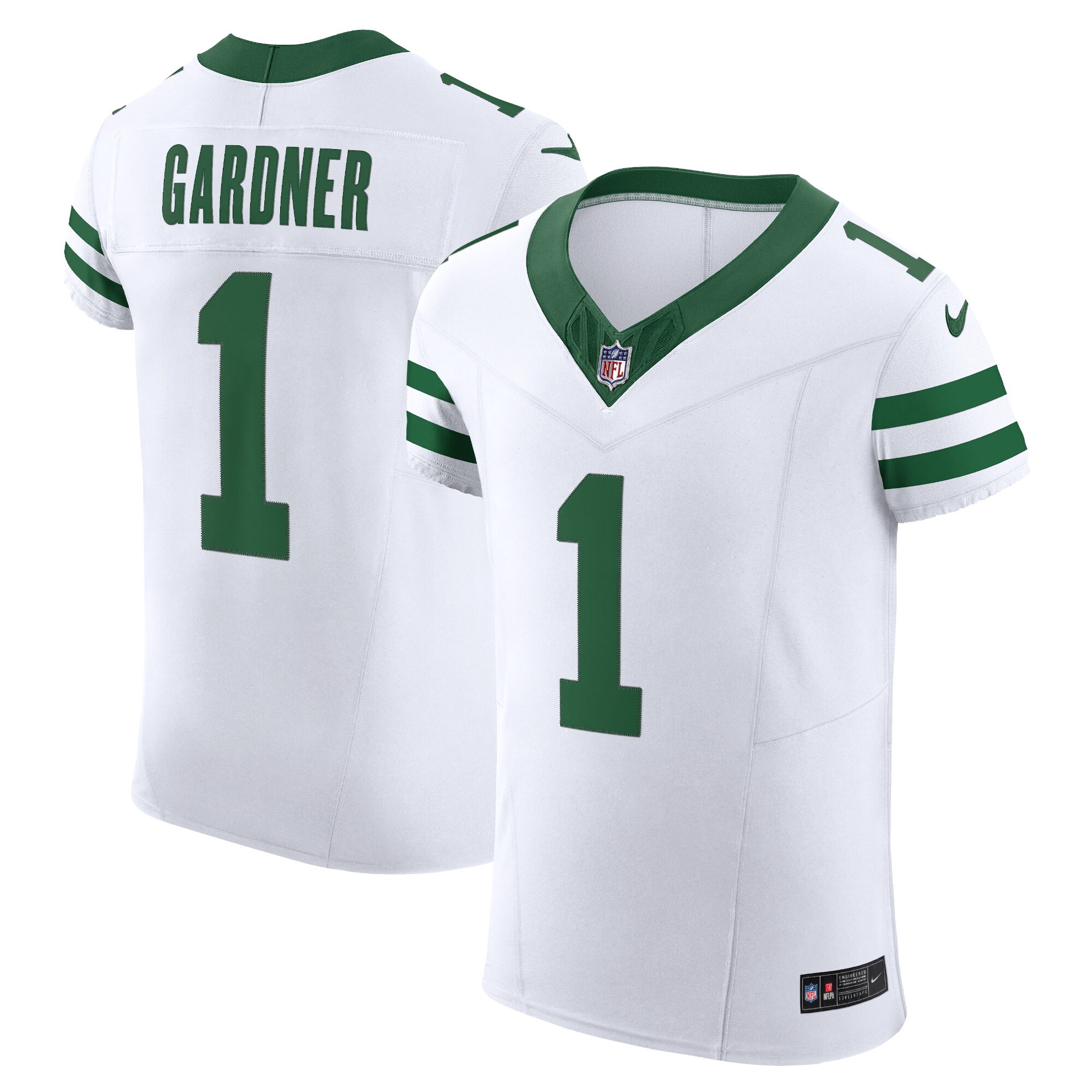 Ahmad Sauce Gardner New York Jets  Alternate Vapor F.U.S.E. Elite Jersey - White