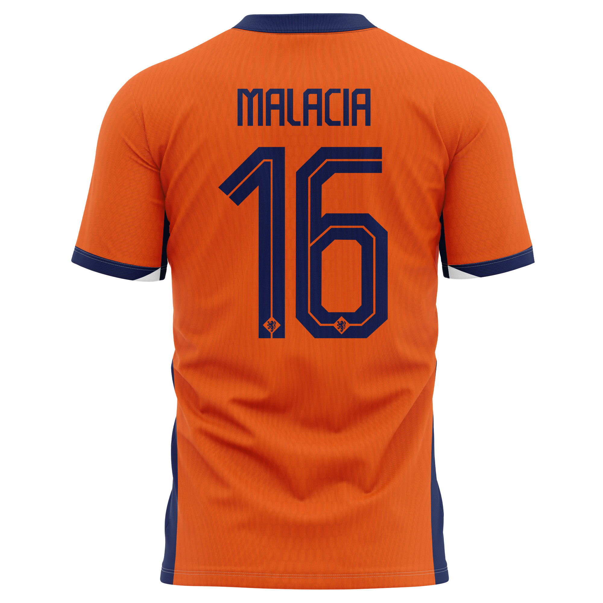 Tyrell Malacia 16 Netherlands National Team 2024 Home Kits AOP T-shirt - Orange