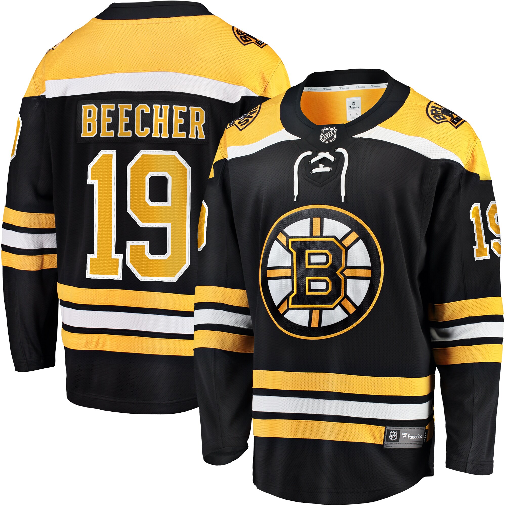 John Beecher Boston Bruins Fanatics Home Premier Breakaway Player Jersey - Black