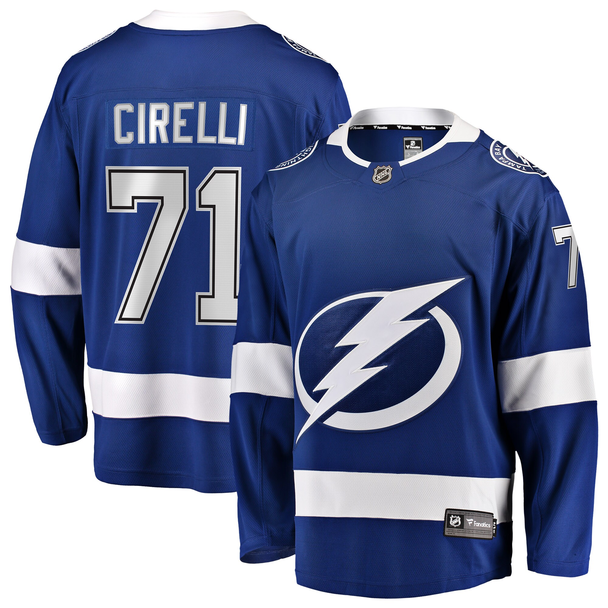 Anthony Cirelli Tampa Bay Lightning Fanatics Home Breakaway Player Jersey - Blue