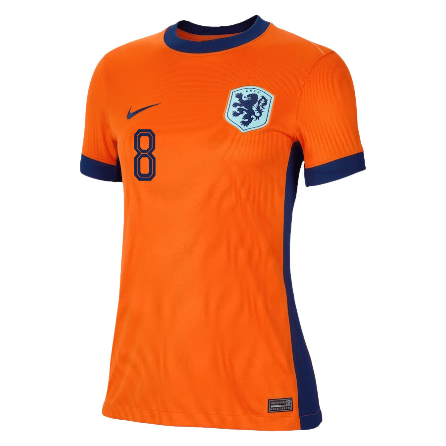 Cody Gakpo 8 Netherlands National Team 2024/25 Home WOMEN Jersey - Orange