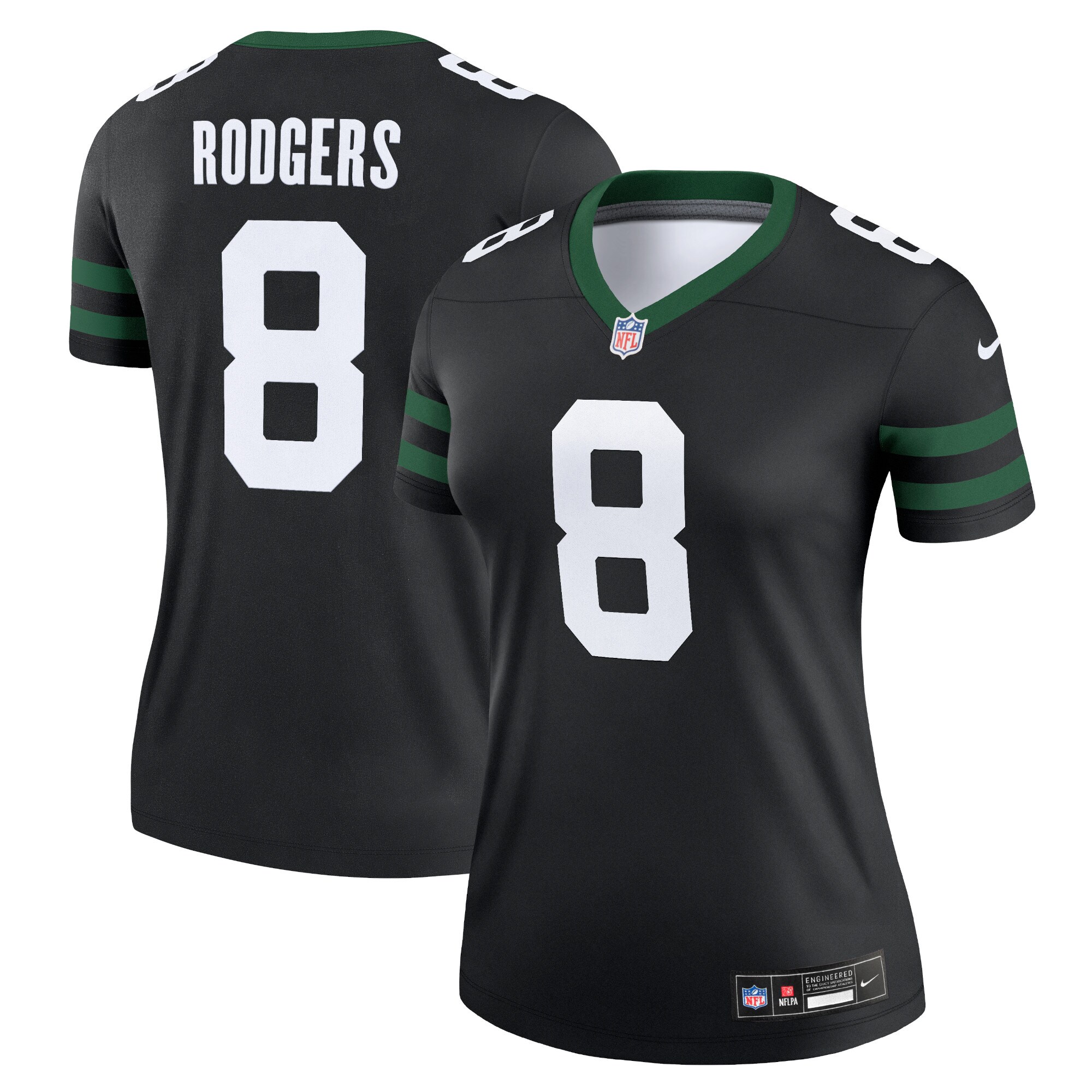 Aaron Rodgers New York Jets  Women's Alternate Legend Jersey - Legacy Black