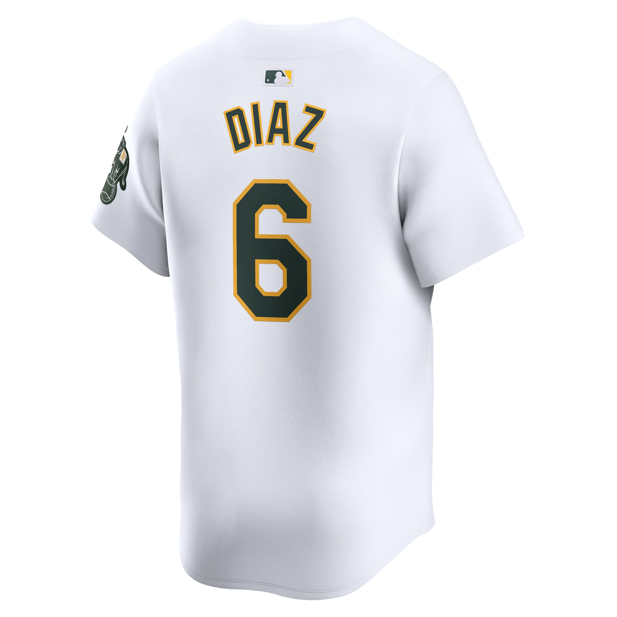 Jordan Diaz Oakland Athletics  Home Limited Player Jersey - White