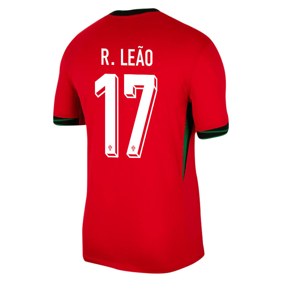 Rafael Leão 17 Portugal National Team 2024/25 Home Men Jersey - Red