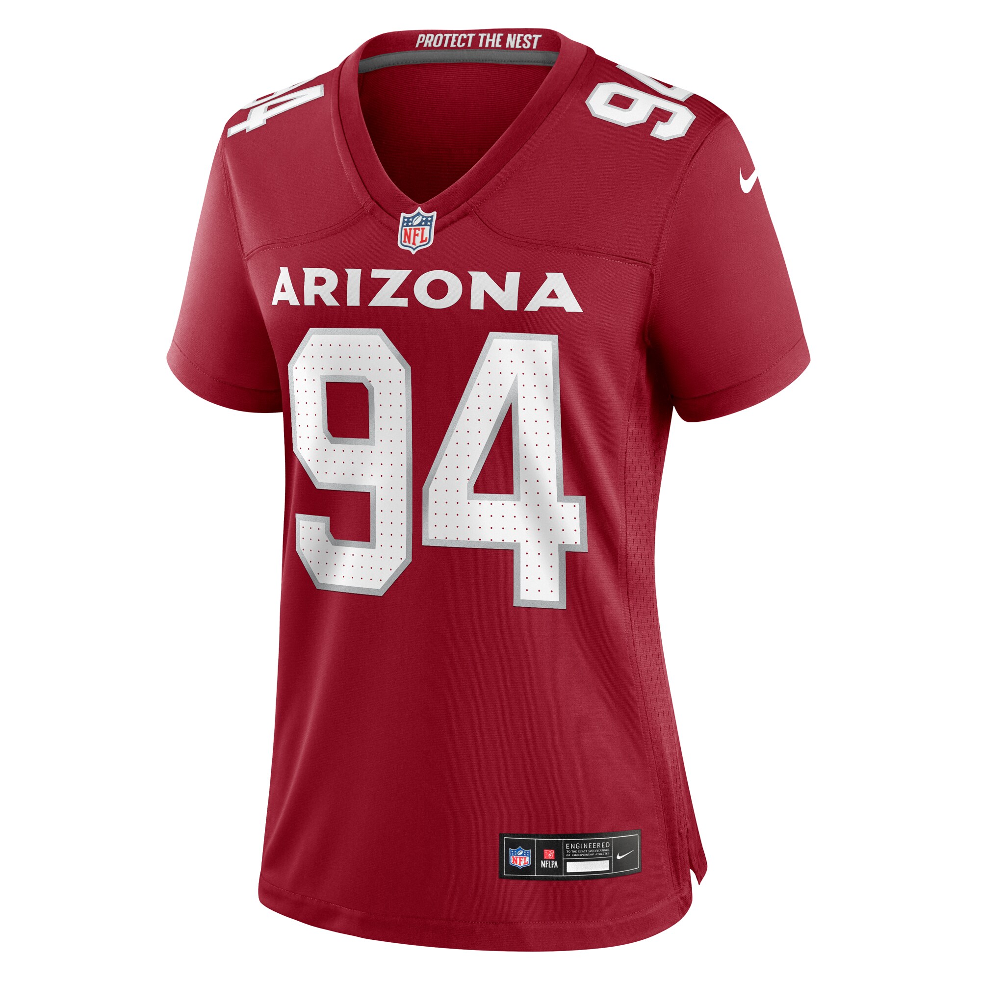 Carlos Watkins Arizona Cardinals  Women's Game Player Jersey - Cardinal