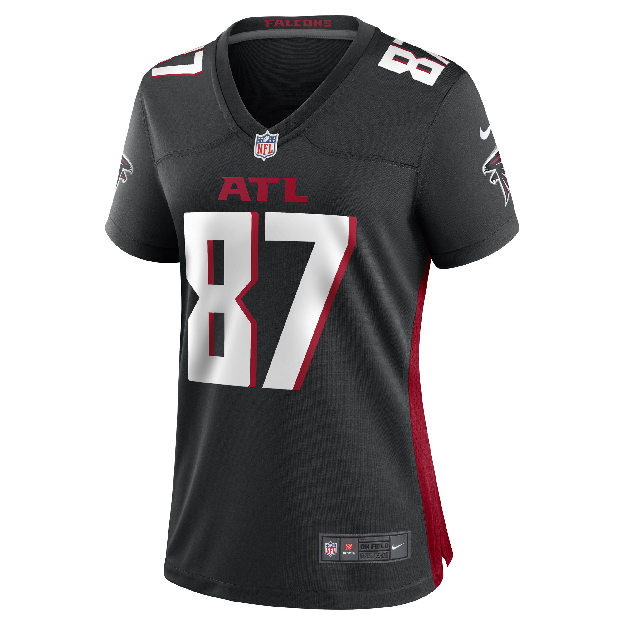 John FitzPatrick Atlanta Falcons  Women's Game Player Jersey - Black