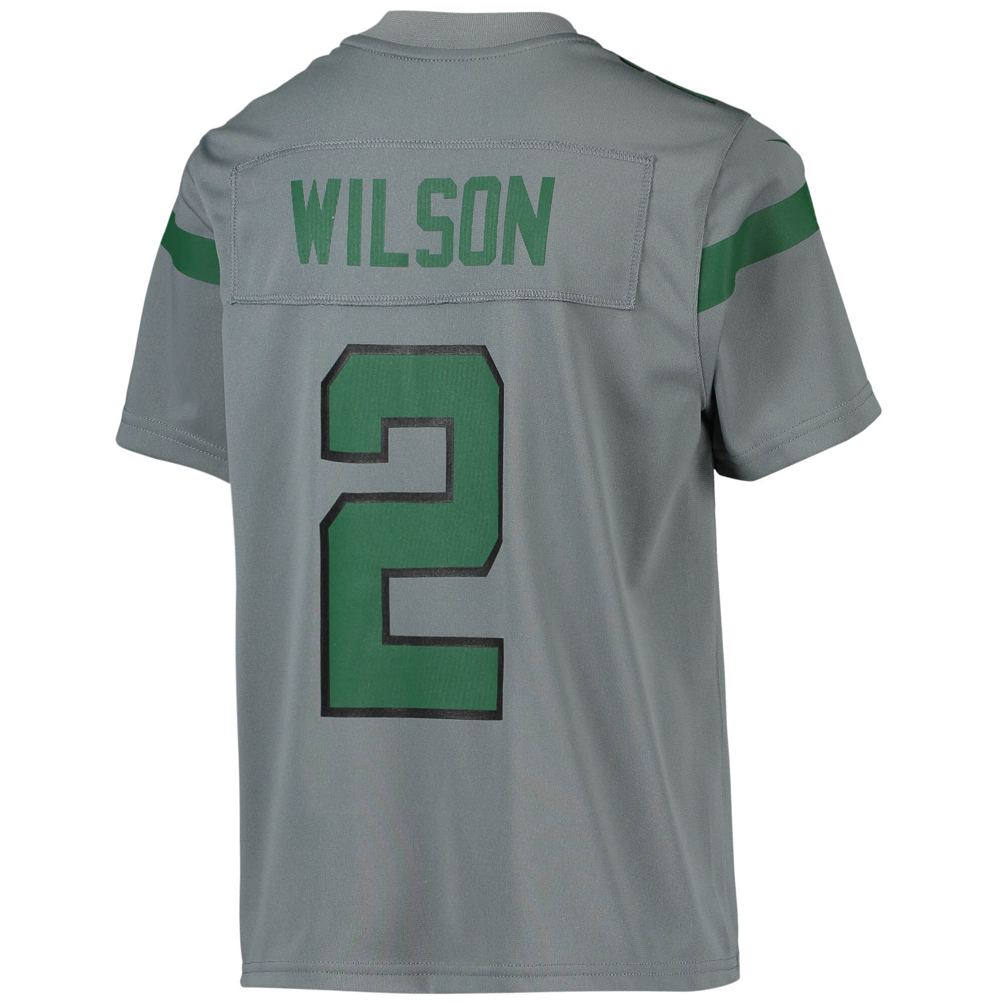 Zach Wilson New York Jets  Youth Inverted Team Game Jersey - Gray