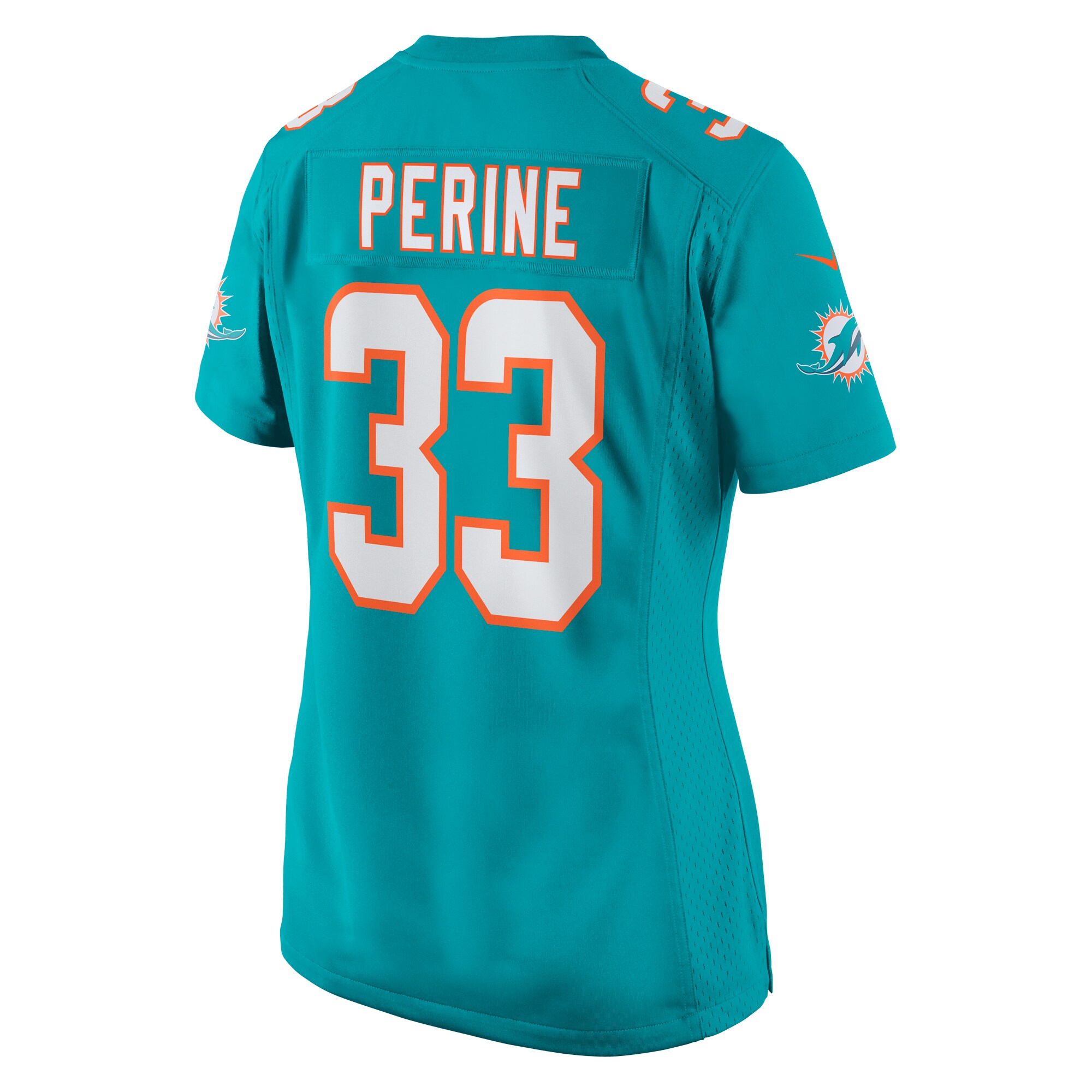 Lamical Perine Miami Dolphins  Women's Home Game Player Jersey - Aqua