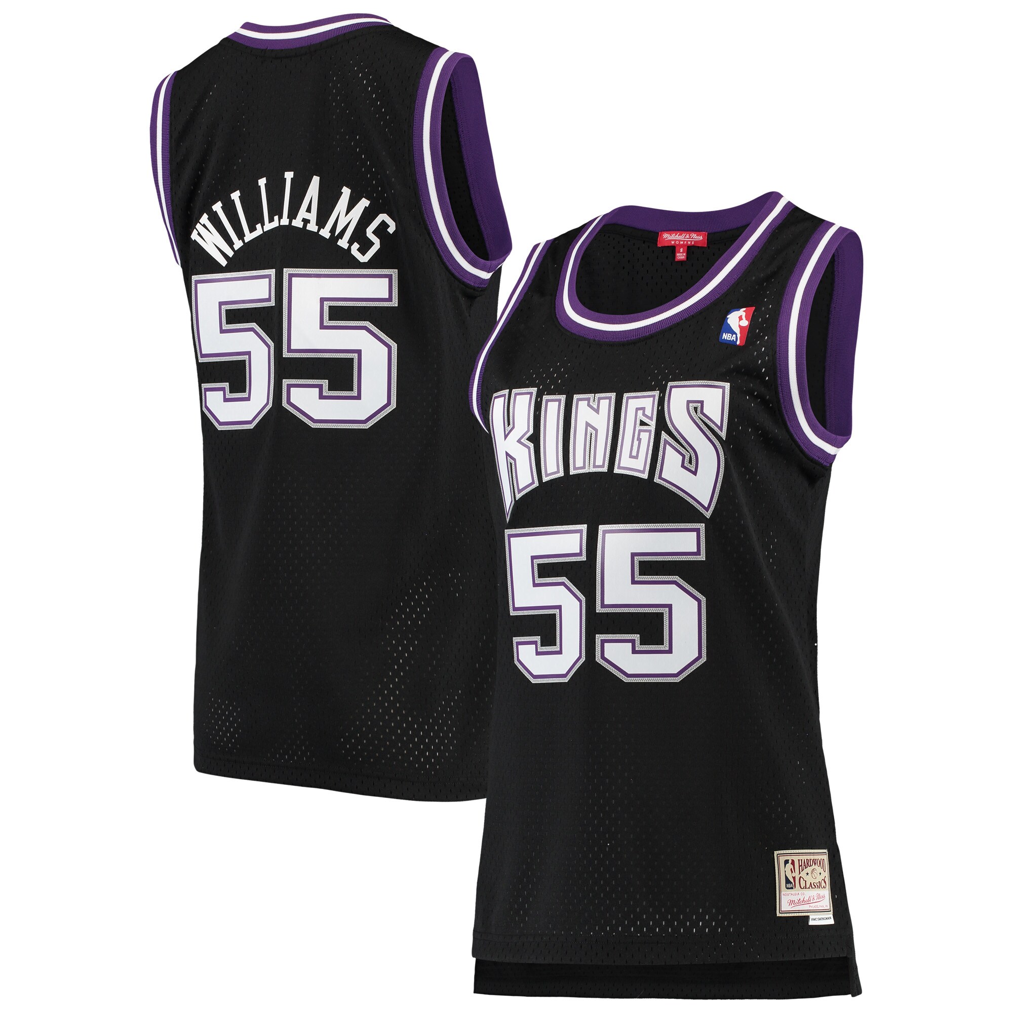Jason Williams Sacramento Kings Mitchell & Ness Women's 2000\/01 Hardwood Classics Swingman Jersey - Black