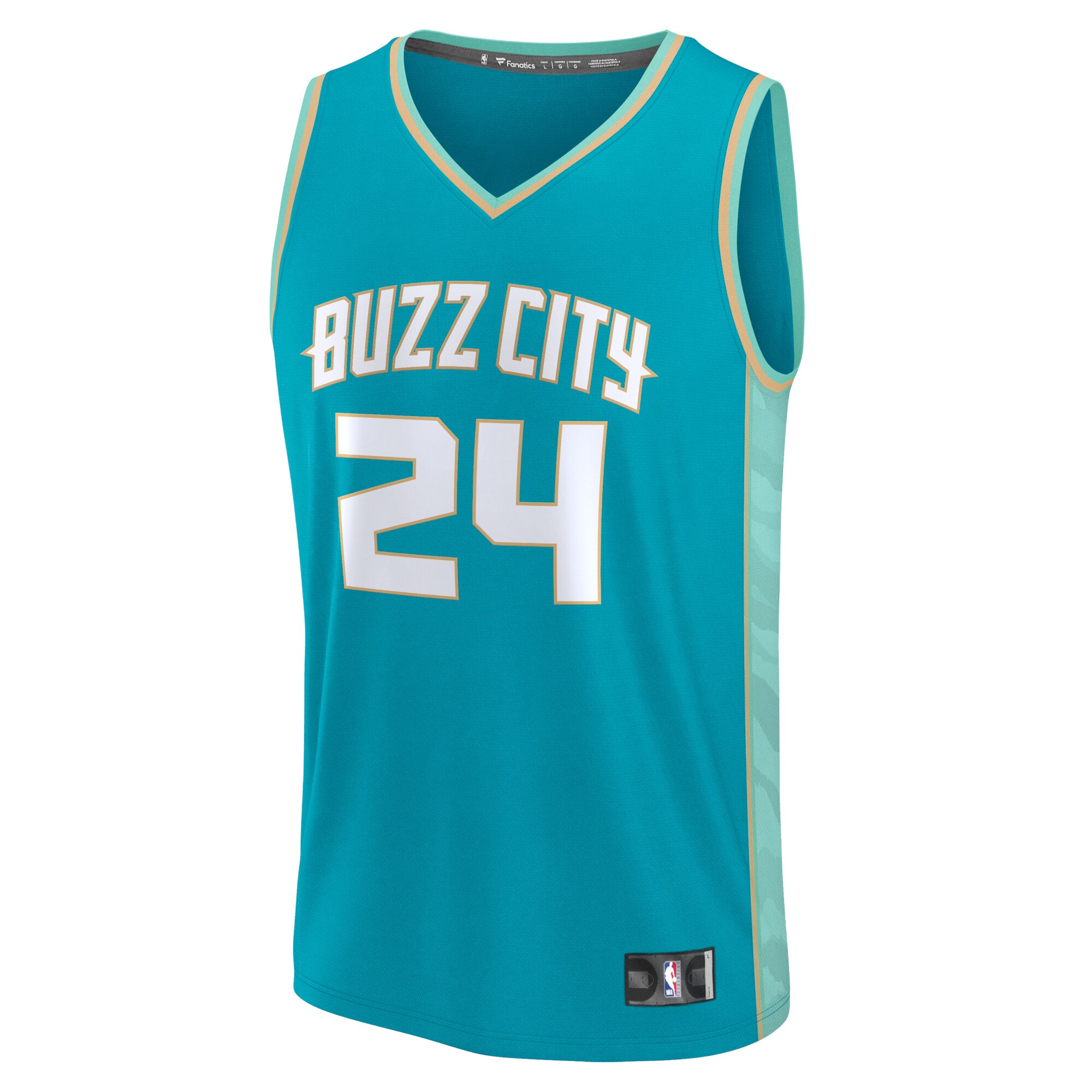 Brandon Miller Charlotte Hornets Fanatics Fast Break Jersey - Teal - City Edition