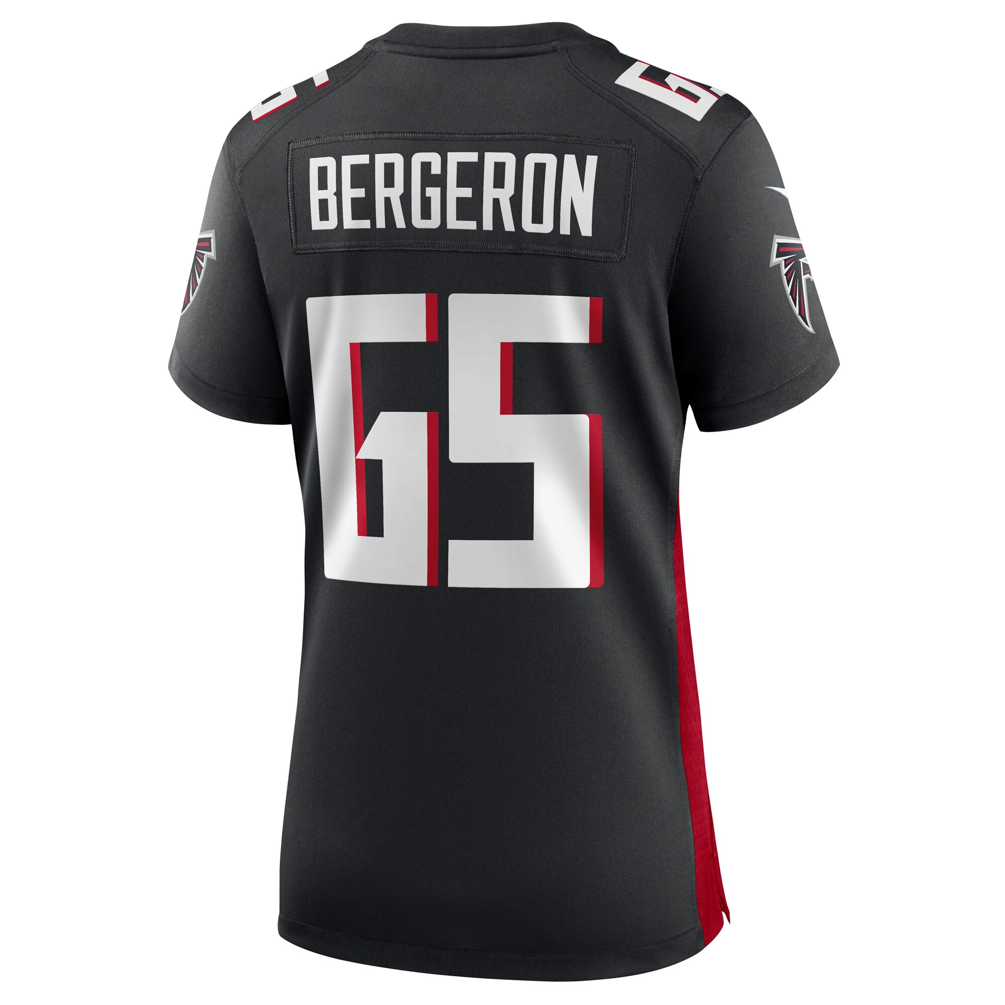 Matthew Bergeron Atlanta Falcons  Women's Team Game Jersey -  Black