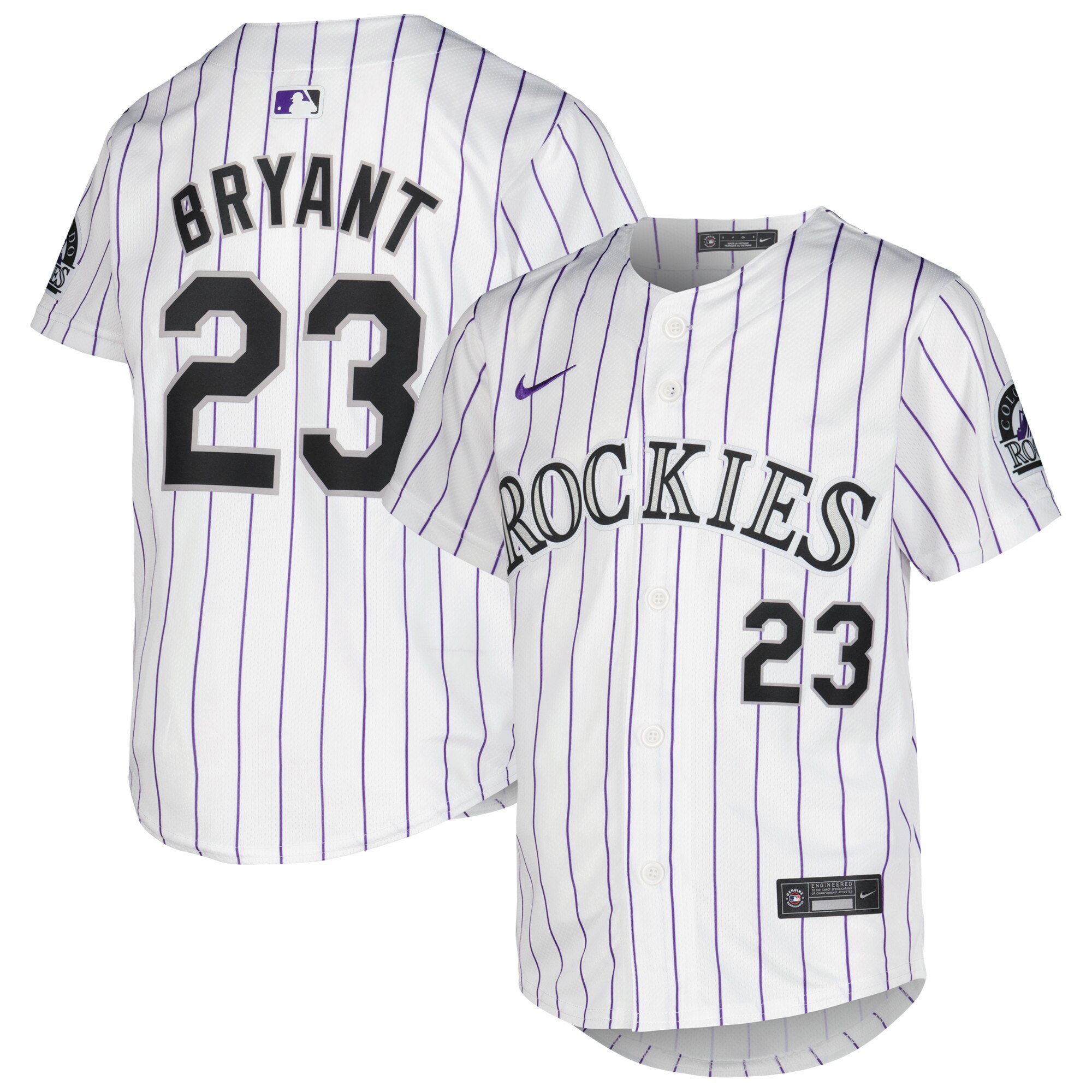 Kris Bryant Colorado Rockies  Youth Home Limited Player Jersey - White