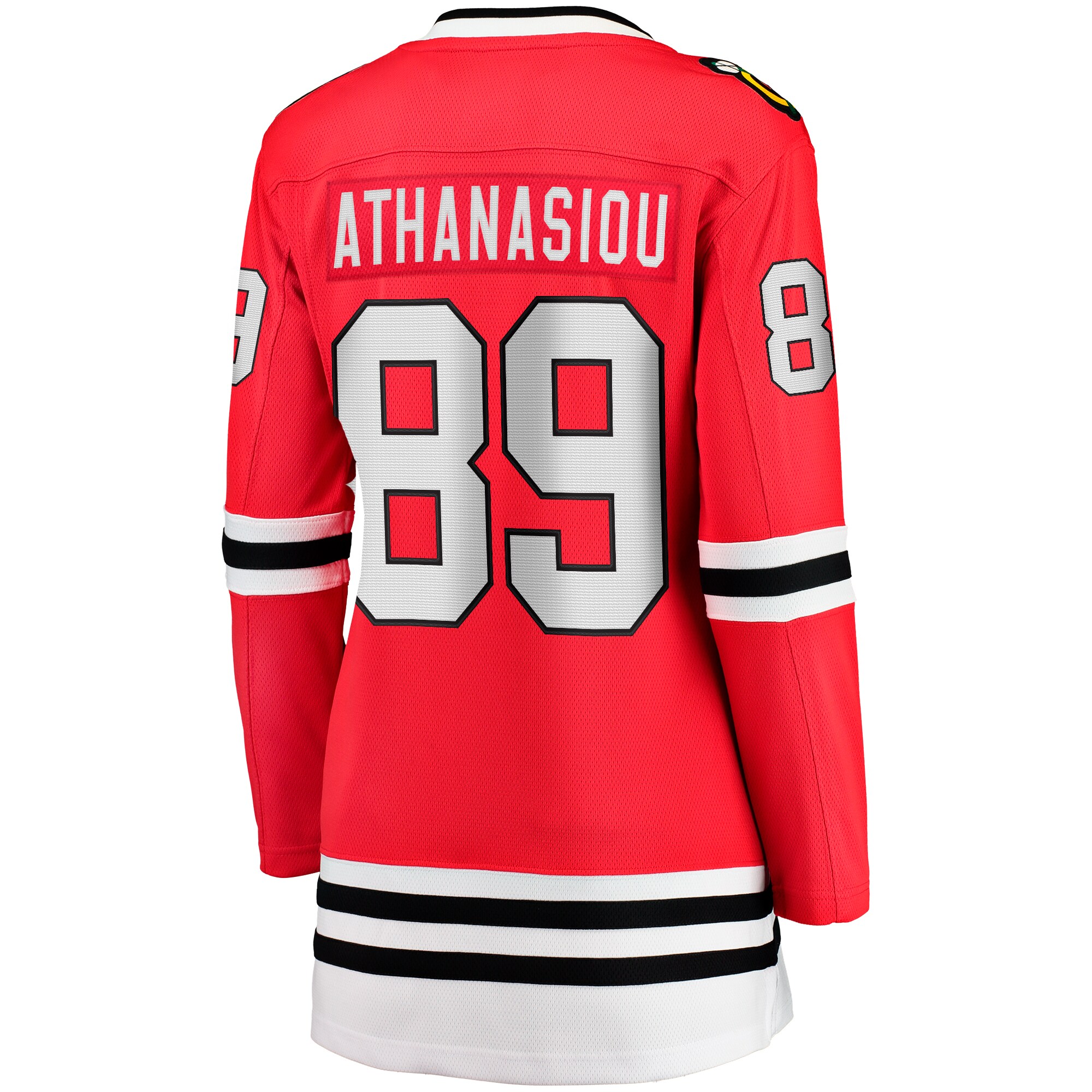 Andreas Athanasiou Chicago Blackhawks Fanatics Women's Home Breakaway Player Jersey - Red