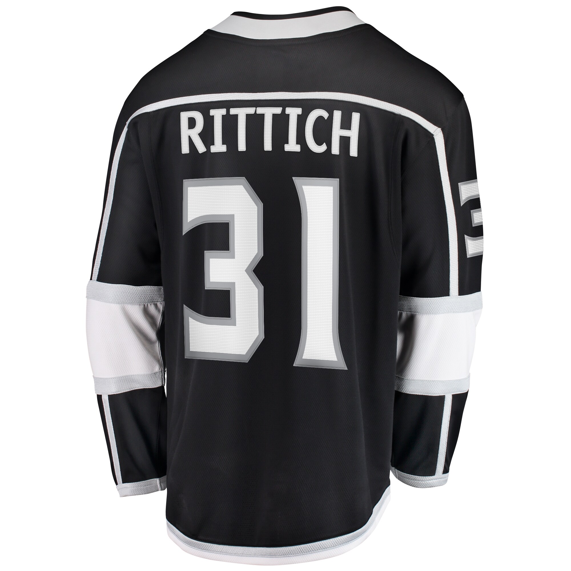 David Rittich Los Angeles Kings Fanatics Home Premier Breakaway Player Jersey - Black