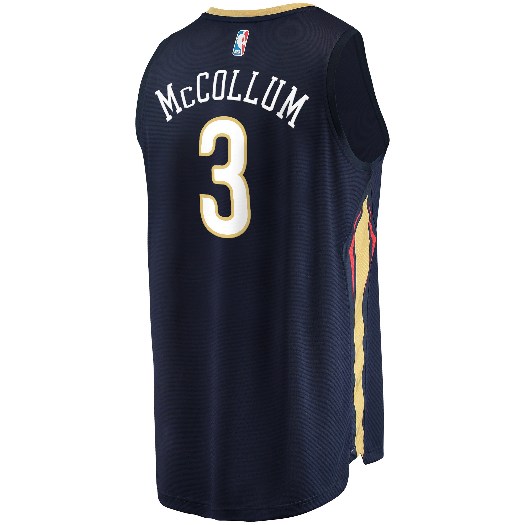 C.J. McCollum New Orleans Pelicans Fanatics Fast Break Replica Jersey - Icon Edition - Navy