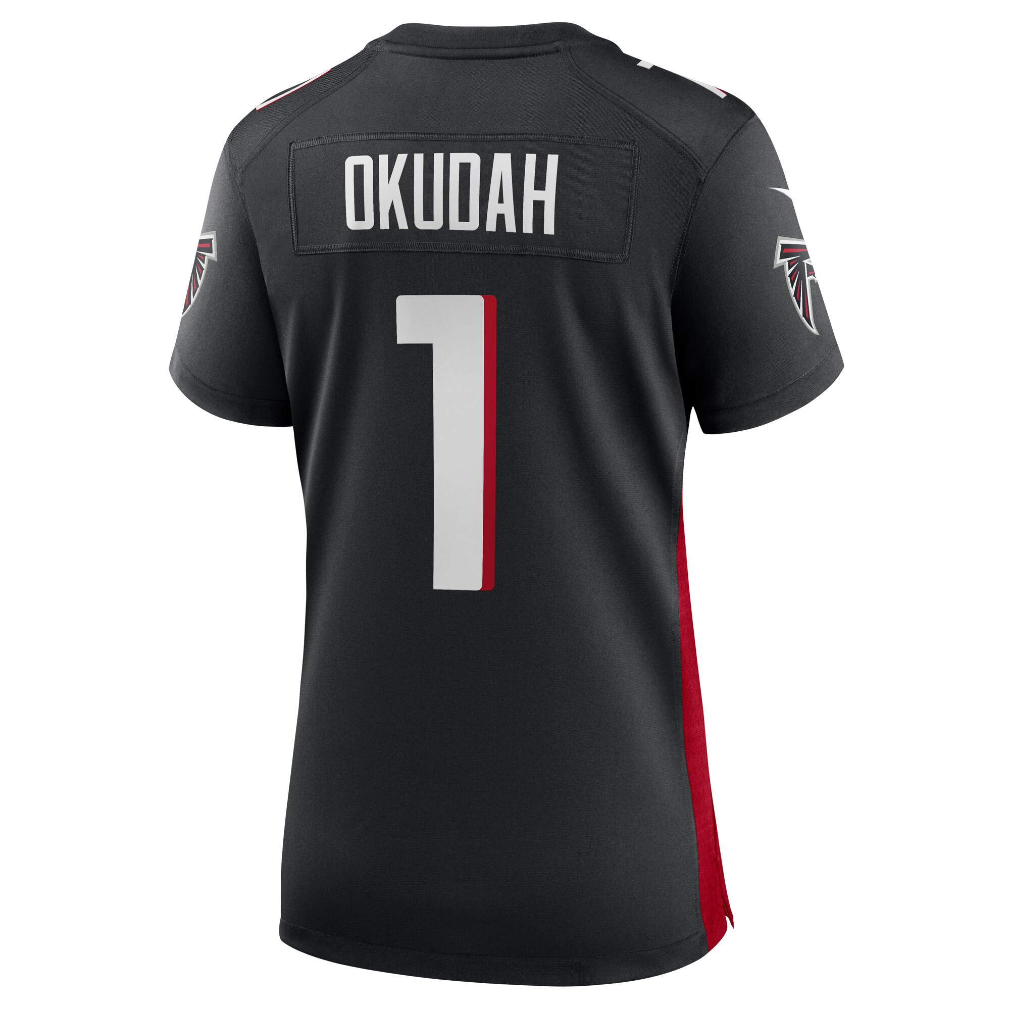 Jeff Okudah Atlanta Falcons  Women's Game Player Jersey - Black