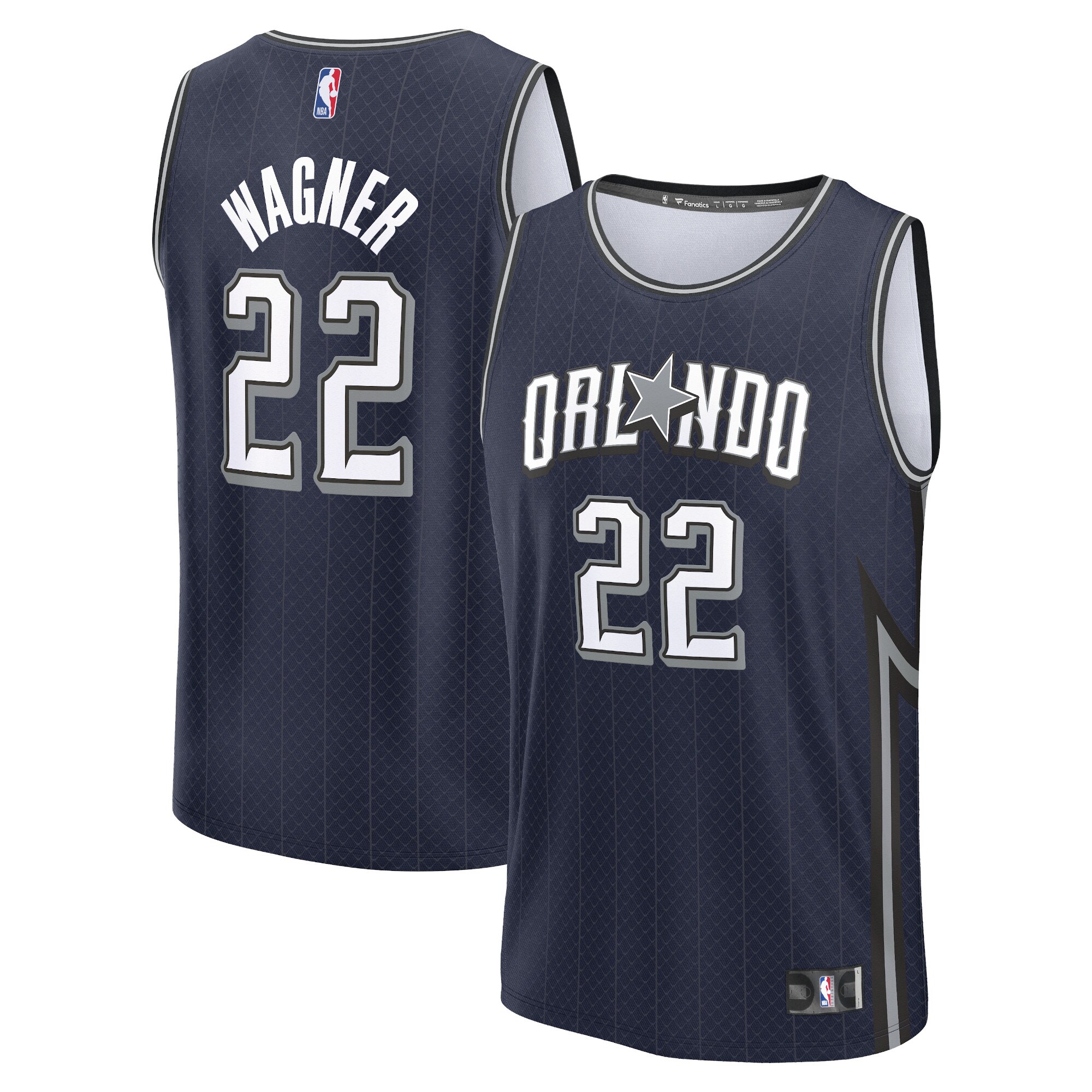 Franz Wagner Orlando Magic Fanatics Fast Break Jersey - Navy - City Edition