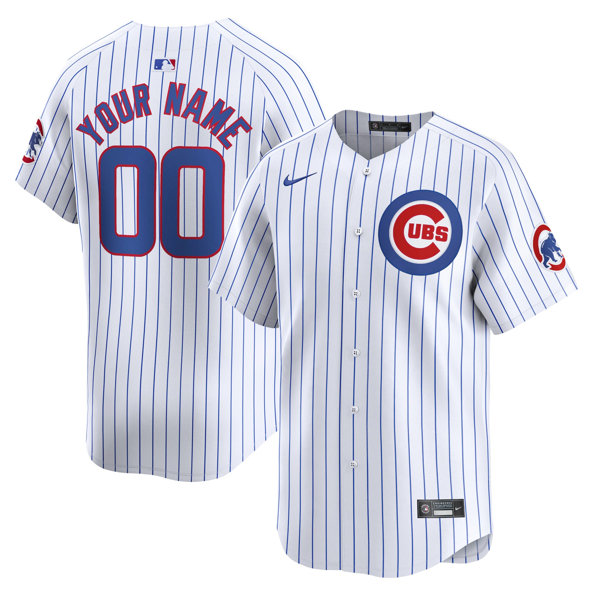 Chicago Cubs  Home Limited Custom Jersey - White