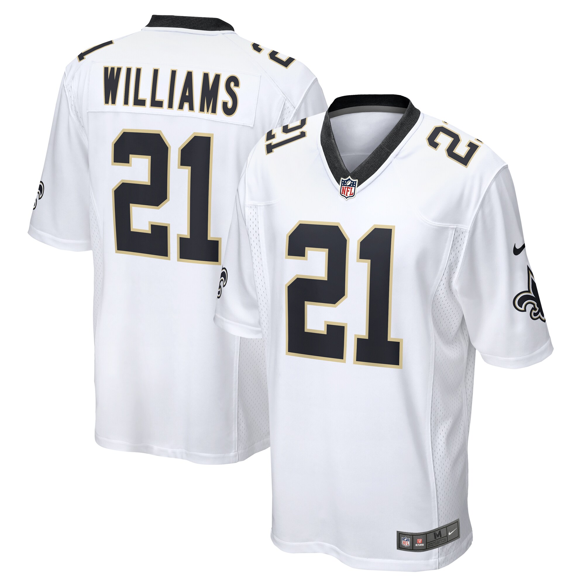 Jamaal Williams New Orleans Saints  Team Game Jersey -  White