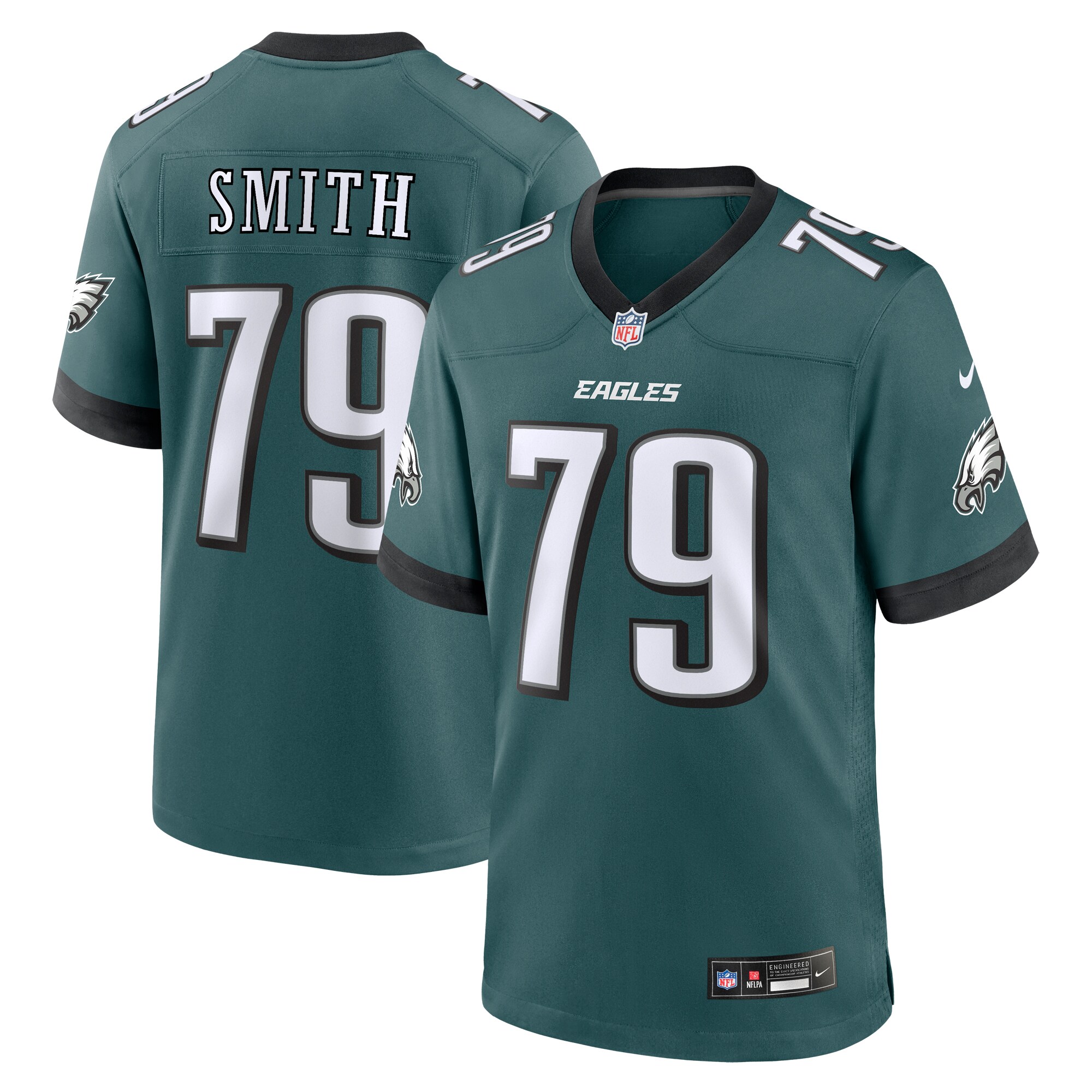 Lecitus Smith Philadelphia Eagles   Game Jersey - Midnight Green