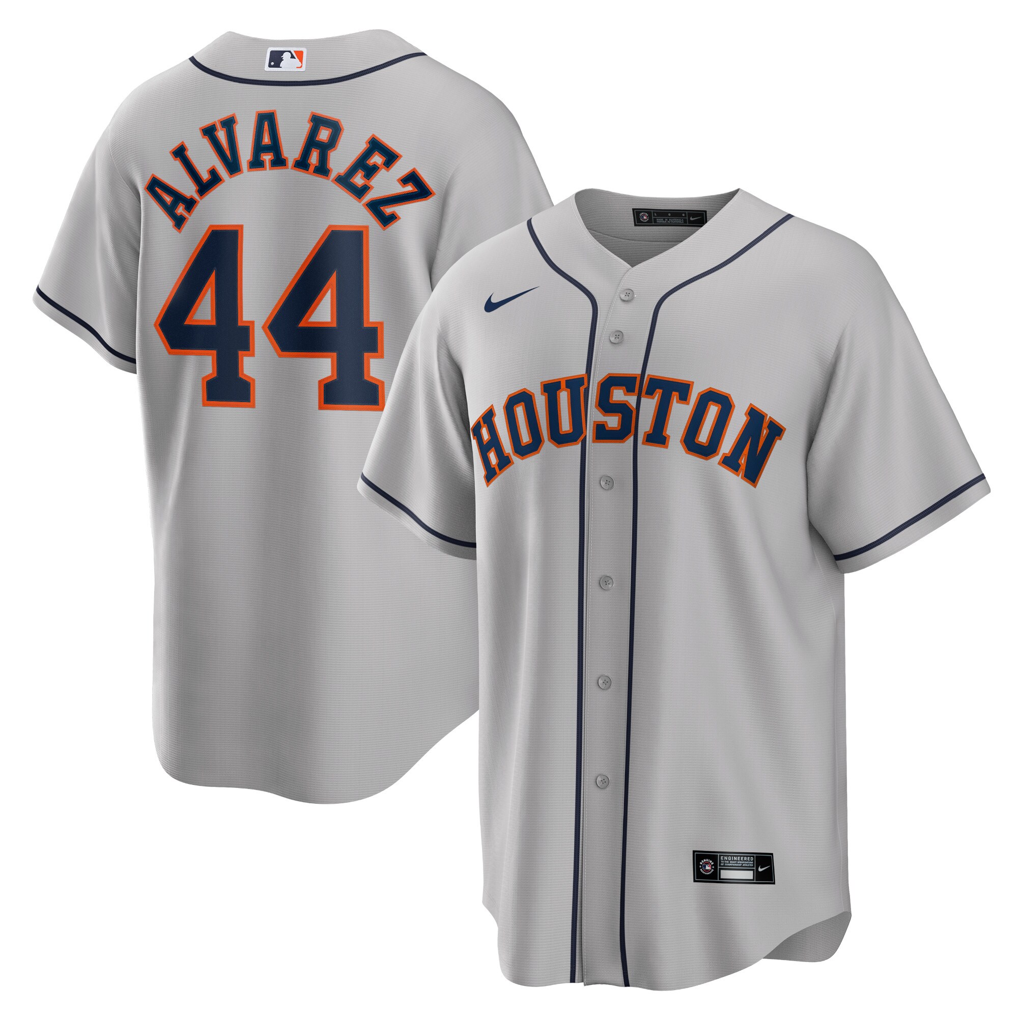 Yordan \u00c3\u0081lvarez Houston Astros  Road Replica Player Jersey - Gray