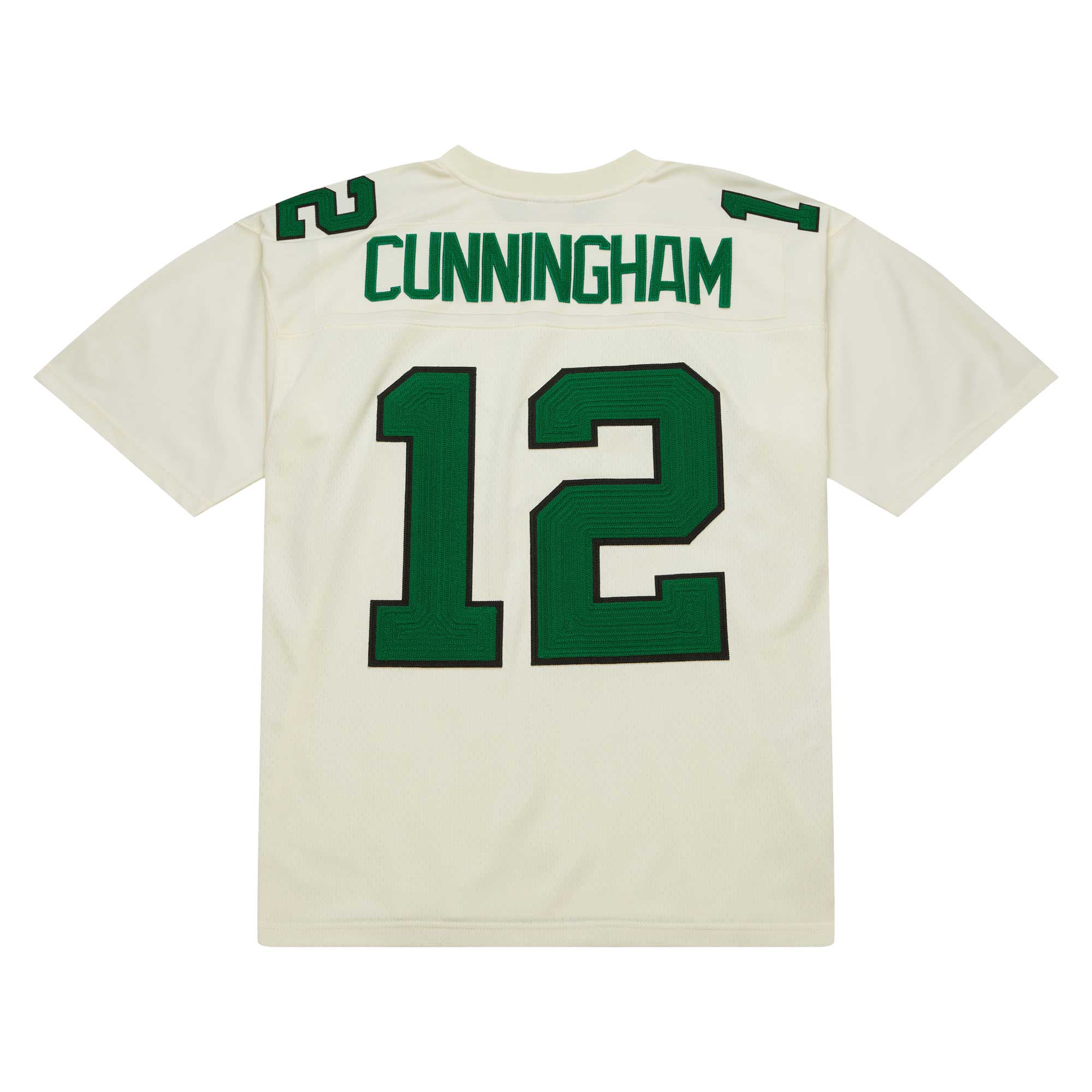 Randall Cunningham Philadelphia Eagles Mitchell & Ness Chainstitch Legacy Jersey - Cream