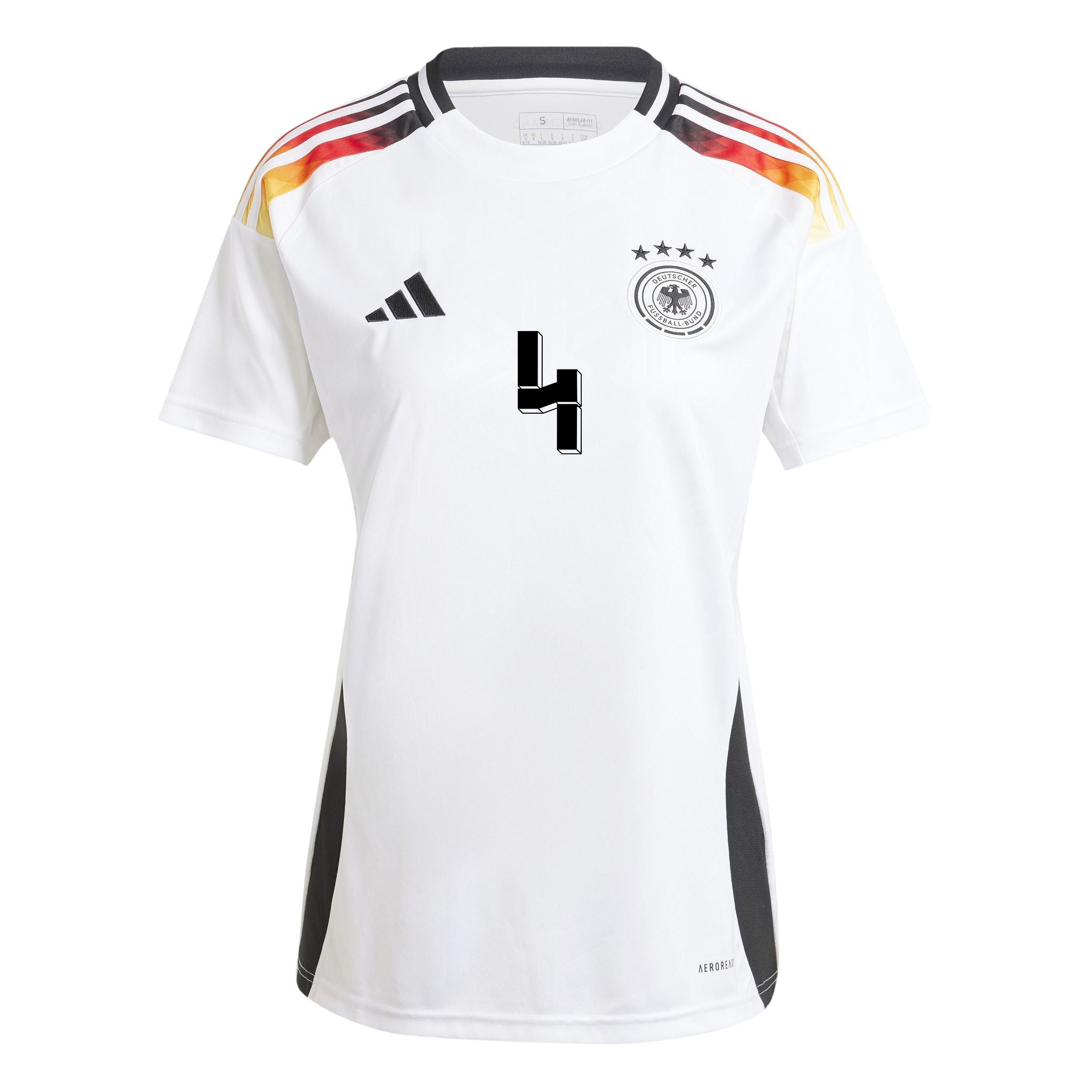 Jonathan Tah 4 Signed Germany National Team 2024/25 Home Jersey Autographed - Women