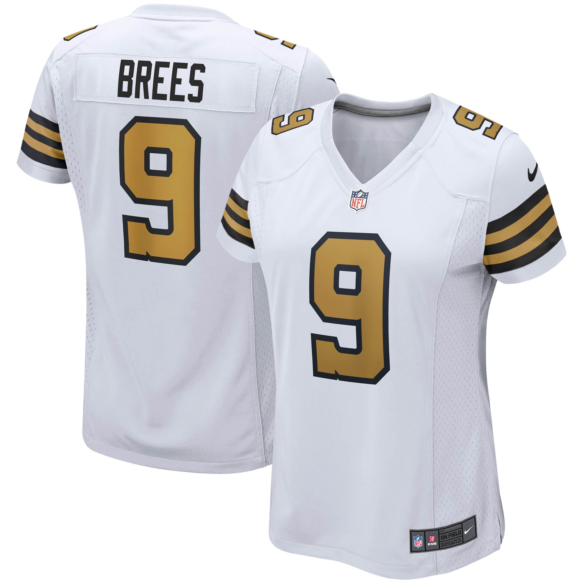 Drew Brees New Orleans Saints  Women's Alternate Game Jersey - White