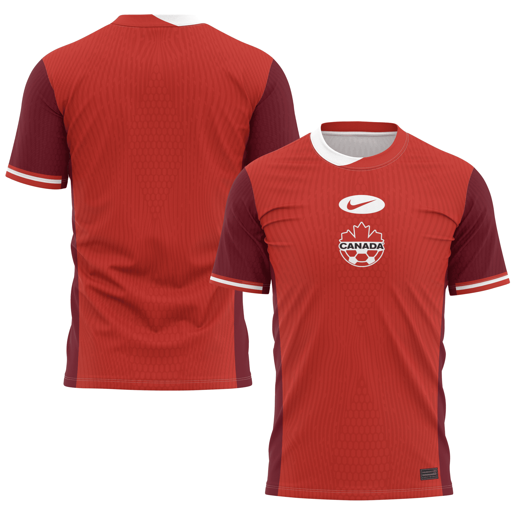 Canada National Team 2024 Home Kits AOP T-shirt - Red