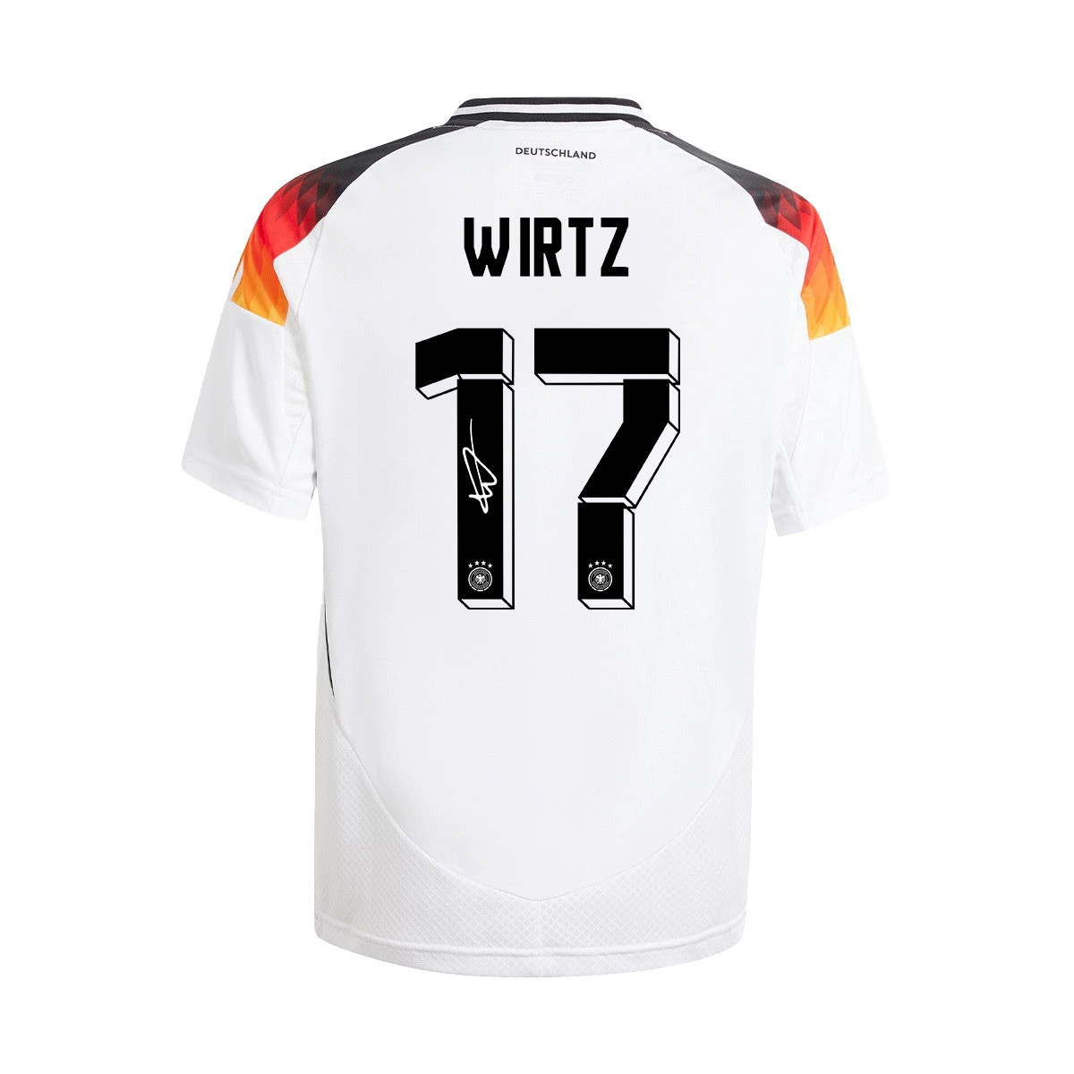 Florian Wirtz 17 Signed Germany National Team 2024/25 YOUTH Jersey Autographed - Home