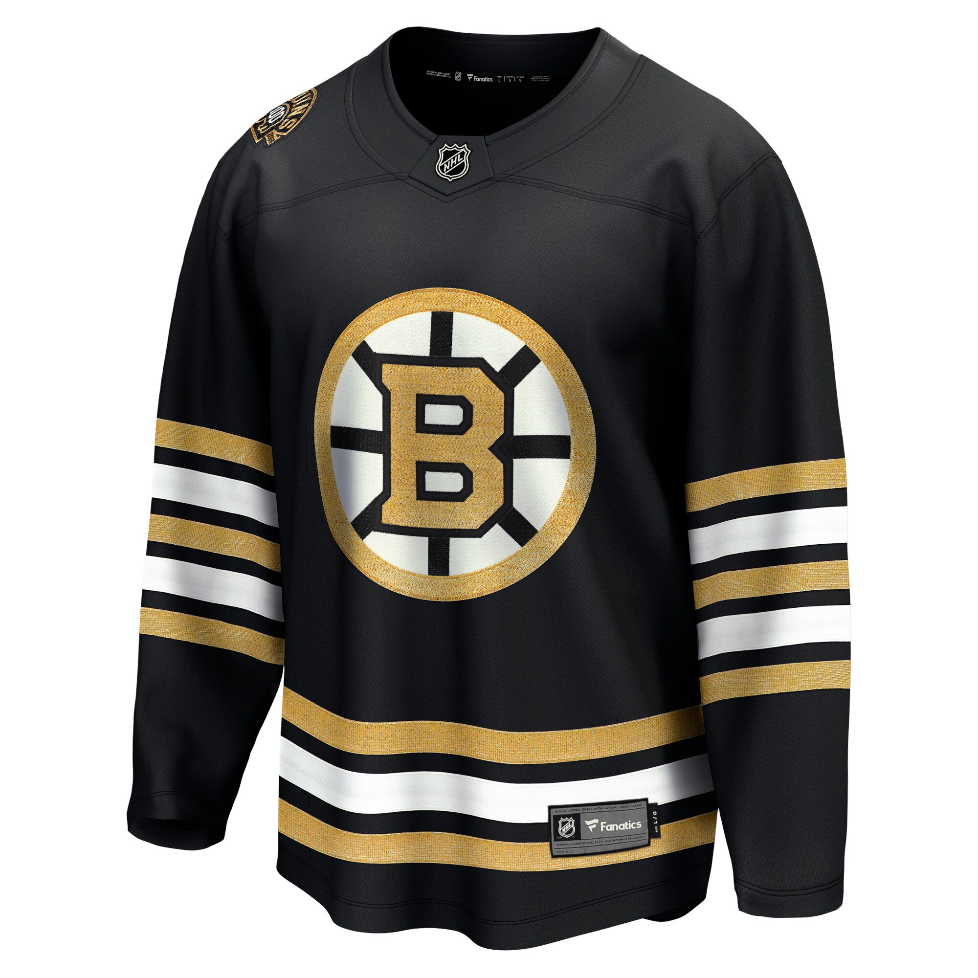 Boston Bruins Fanatics 100th Anniversary Premier Breakaway Jersey - Black