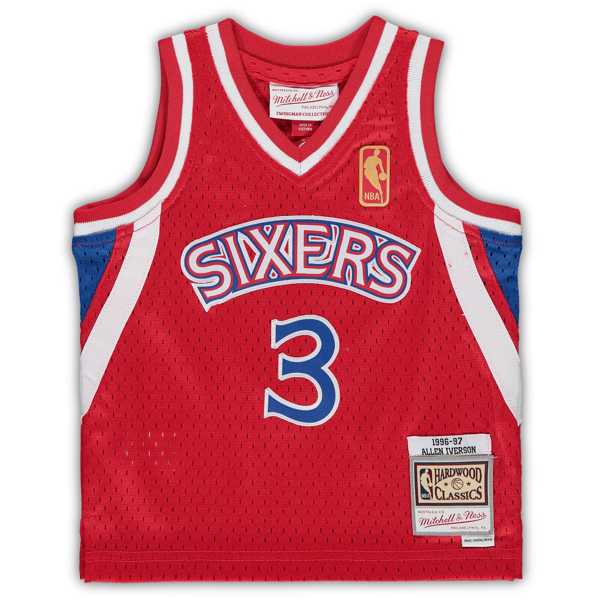 Allen Iverson Philadelphia 76ers Mitchell & Ness Infant 1996\/97 Hardwood Classics Retired Player Jersey - Red
