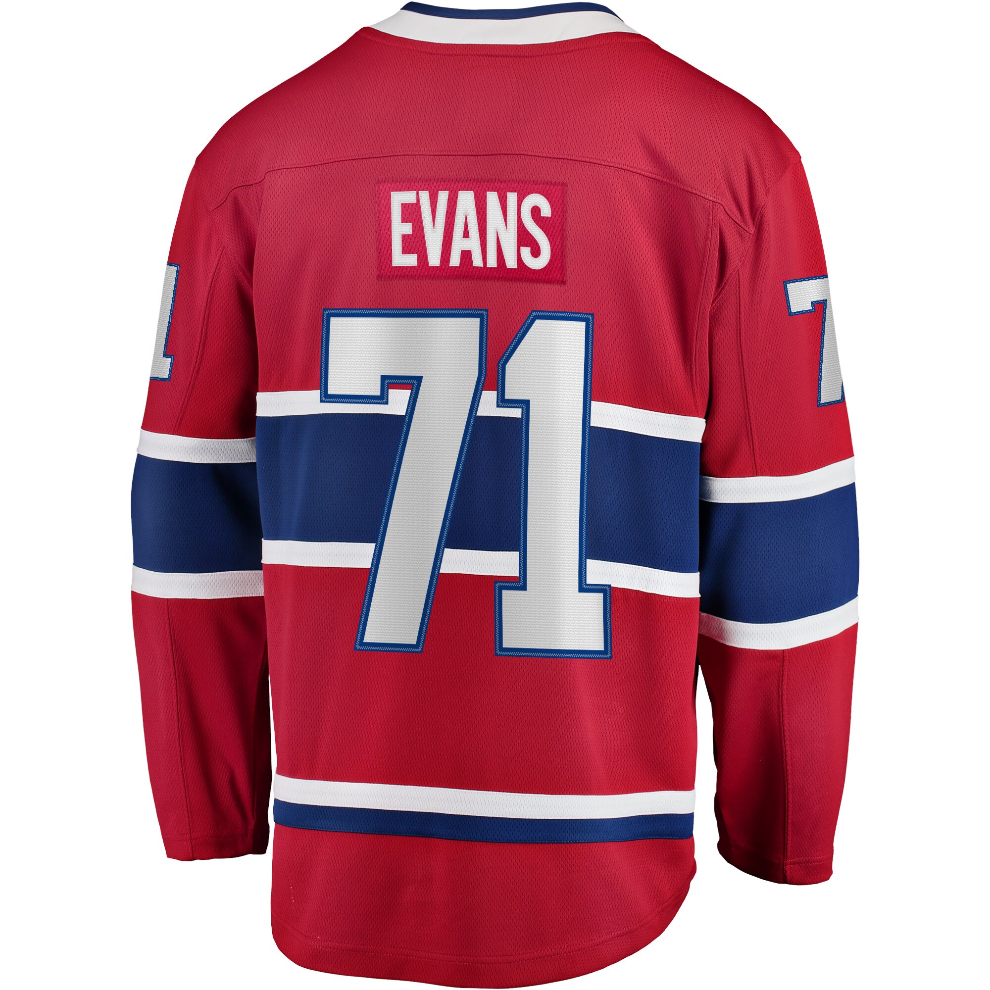 Jake Evans Montreal Canadiens Fanatics Home Breakaway Player Jersey - Red
