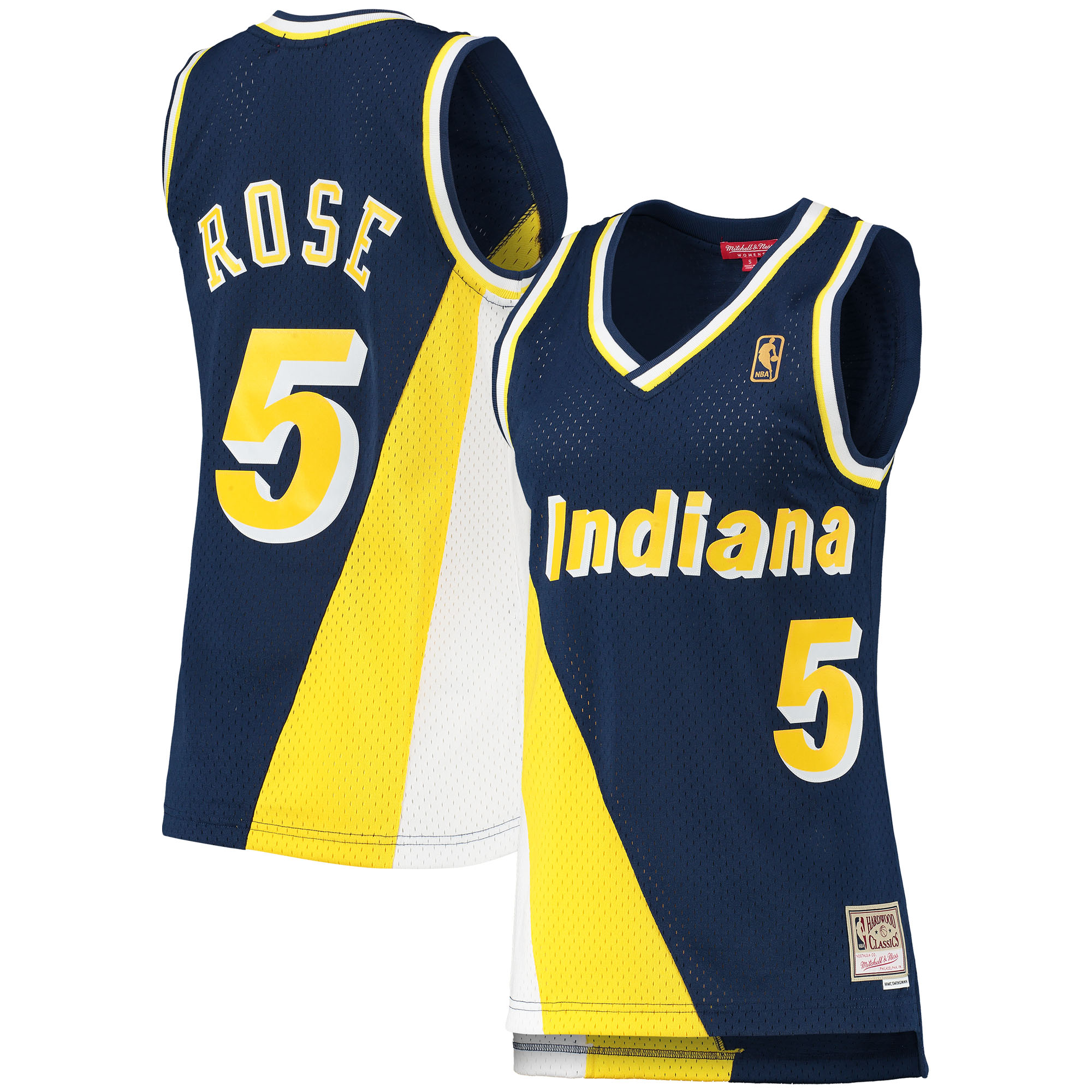 Jalen Rose Indiana Pacers Mitchell & Ness Women's 1996\/97 Hardwood Classics Swingman Jersey - Navy
