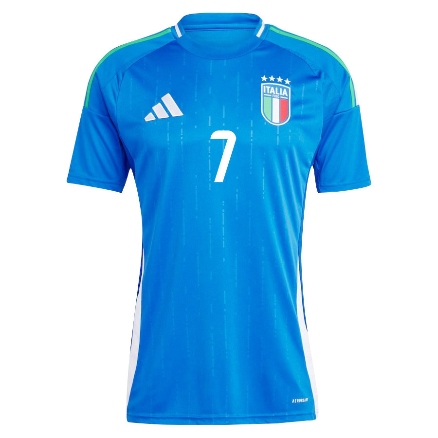 Davide Frattesi 7 Italy National Team 2024/25 Home Men Jersey - Blue