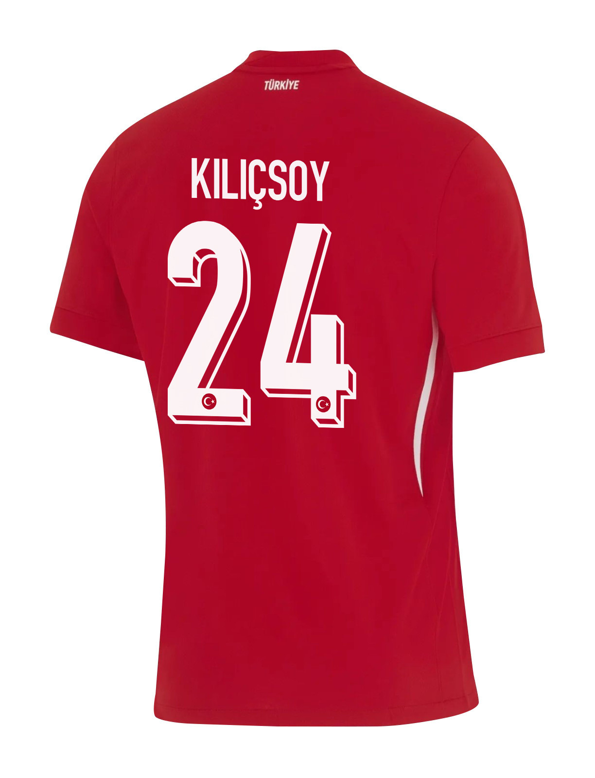 Semih Kılıçsoy 24 Turkey National Team 2024 Away Stadium Men Jersey - Red