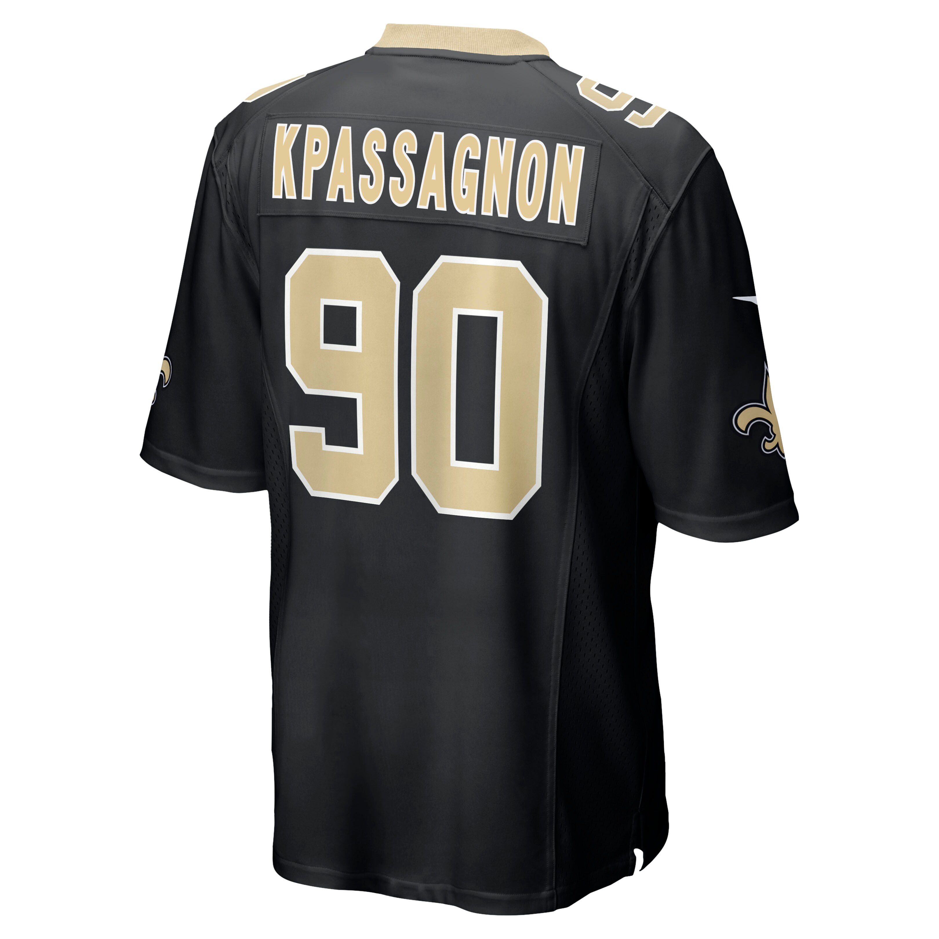 Tanoh Kpassagnon New Orleans Saints  Game Jersey - Black