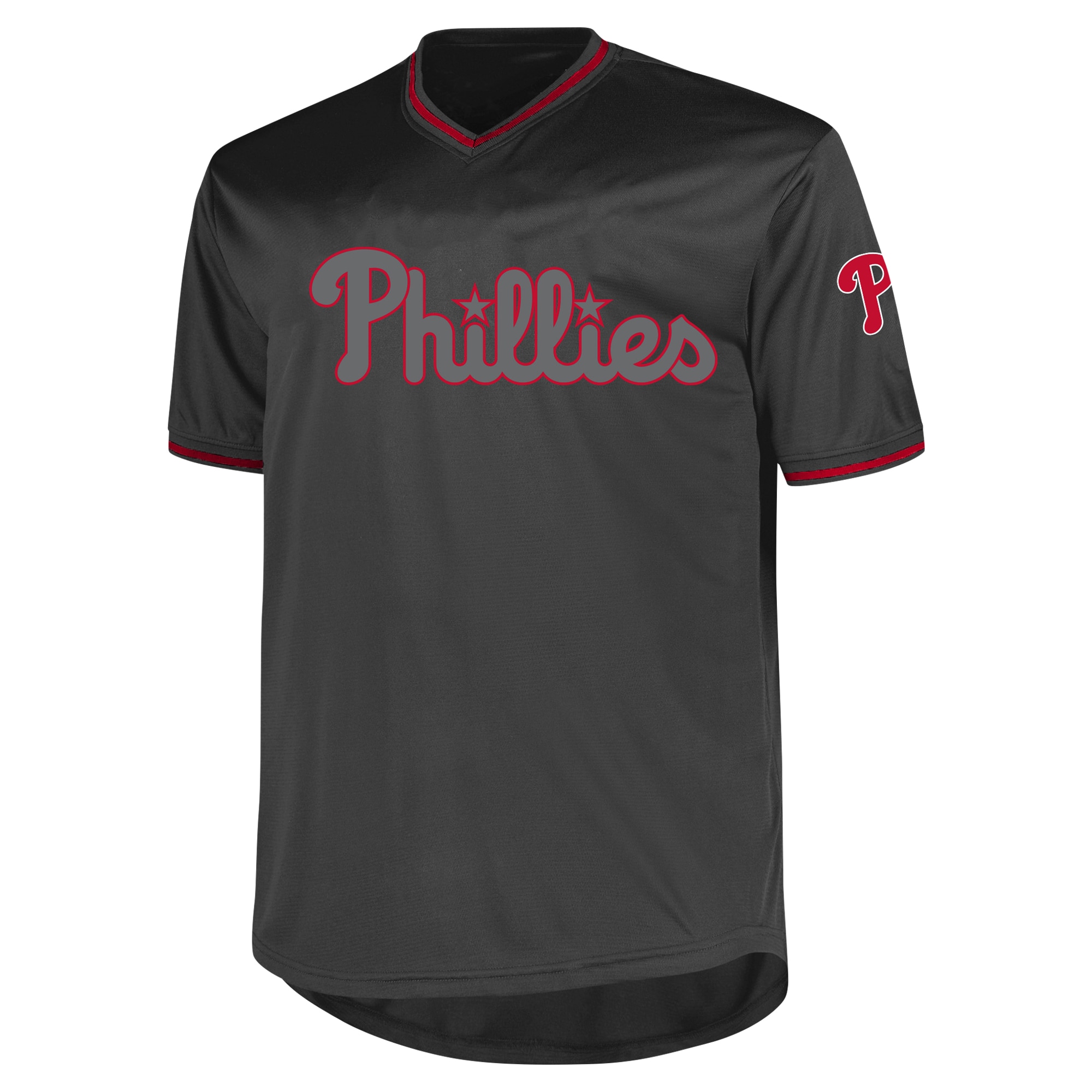 Philadelphia Phillies Profile Big & Tall Pop Fashion Jersey - Charcoal