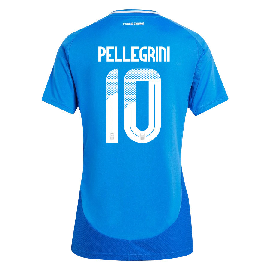 Lorenzo Pellegrini 10 Italy National Team 2024/25 Home Women Jersey - Blue