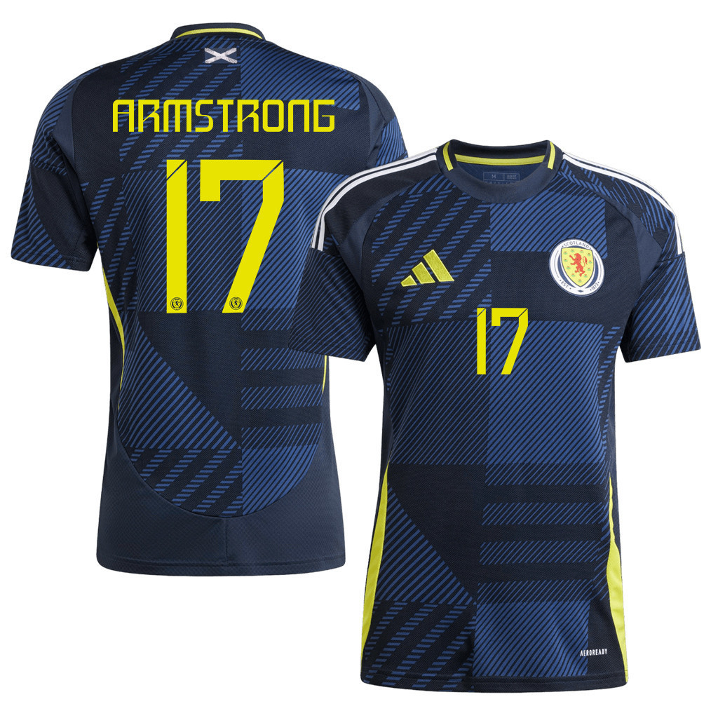 Stuart Armstrong 17 Scotland National Team 2024 Home Men Jersey - Navy