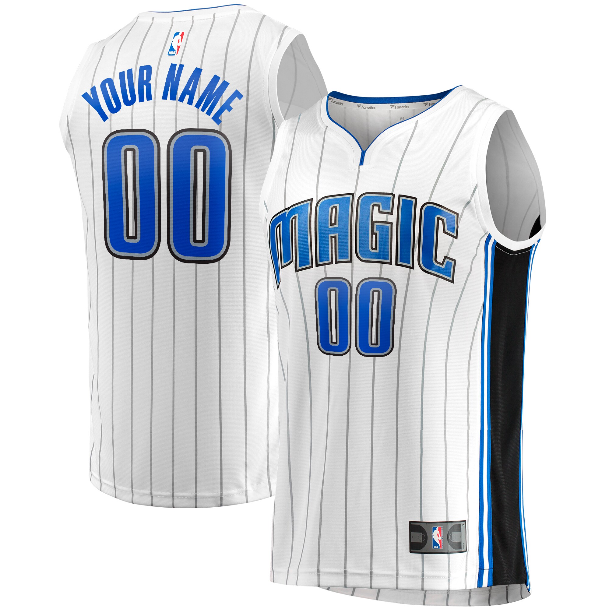 Orlando Magic Fanatics Youth Fast Break Replica Custom Jersey - Association Edition - White