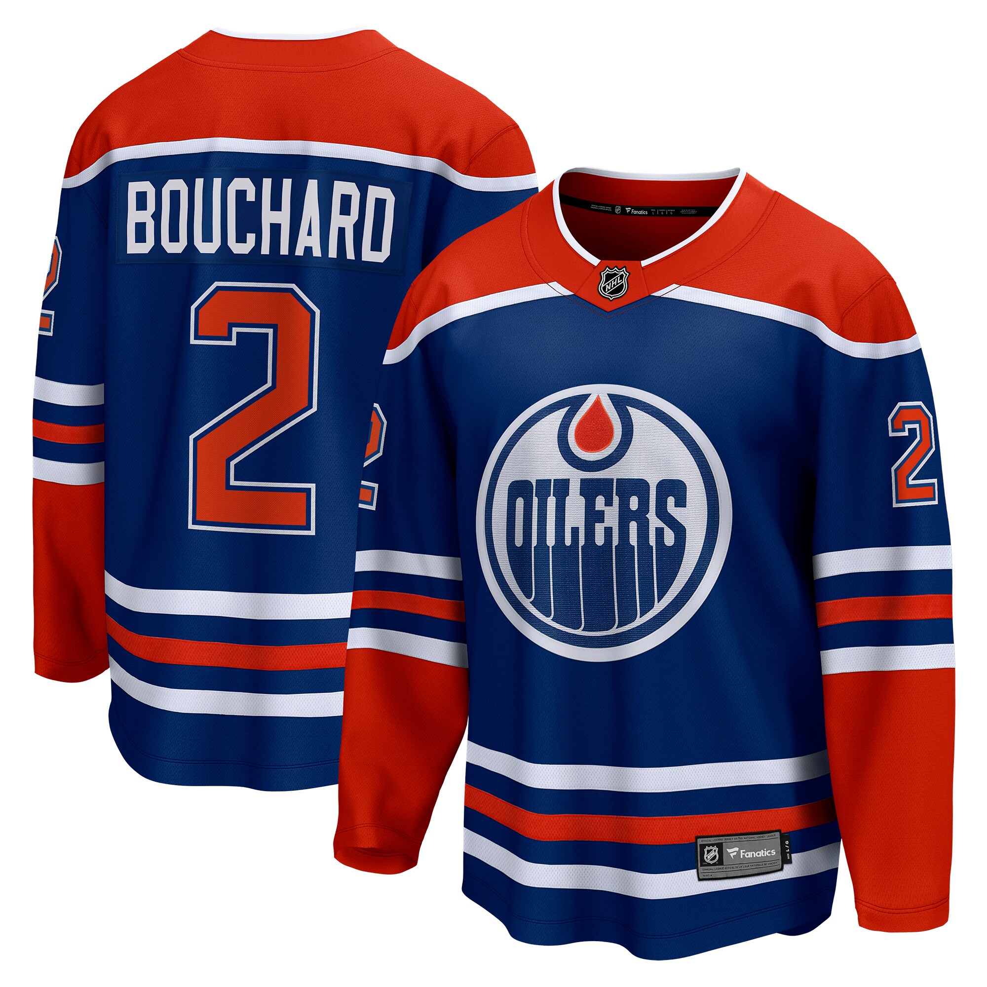 Evan Bouchard Edmonton Oilers Fanatics Home Breakaway Player Jersey - Royal
