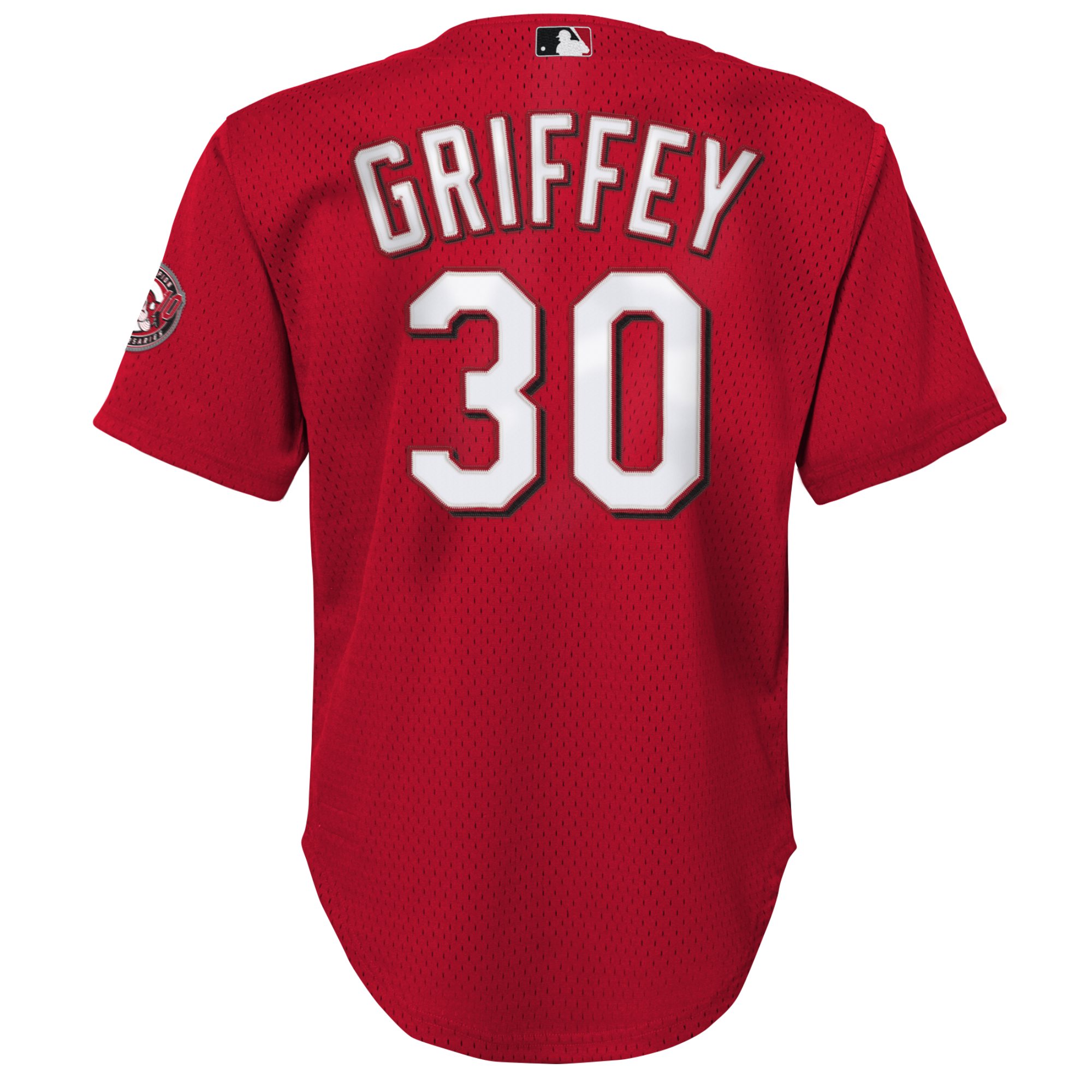 Ken Griffey Jr. Cincinnati Reds Mitchell & Ness Youth Cooperstown Collection\u00c2\u00a0Mesh Batting Practice Jersey - Red